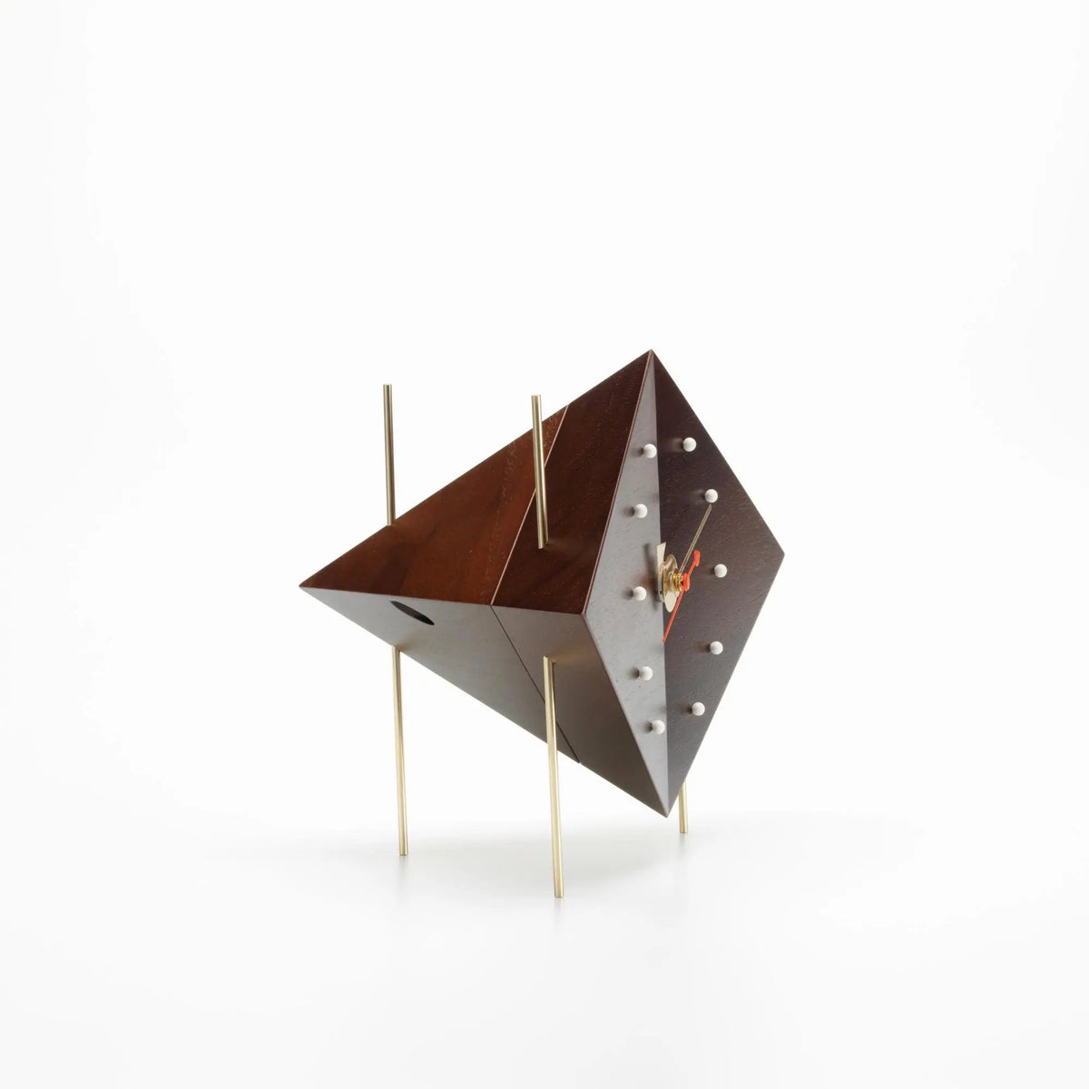 Vitra Diamond pöytäkello pähkinä Vitra