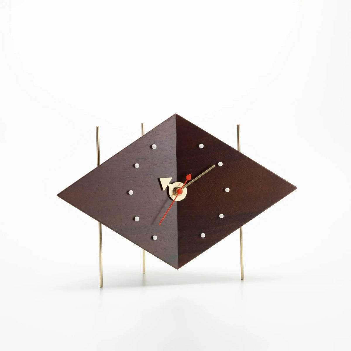 Vitra Diamond pöytäkello pähkinä Vitra