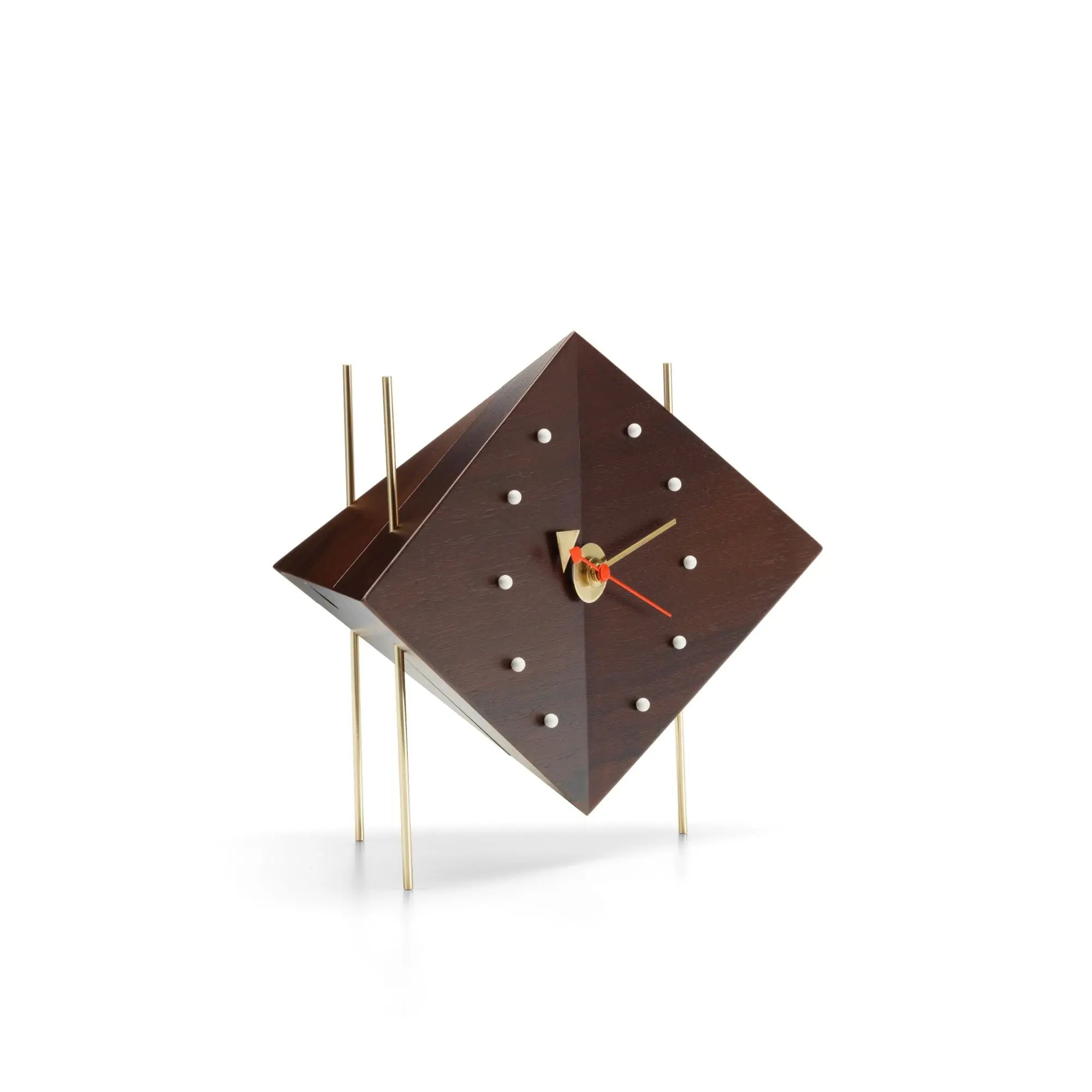 Vitra Diamond pöytäkello pähkinä Vitra