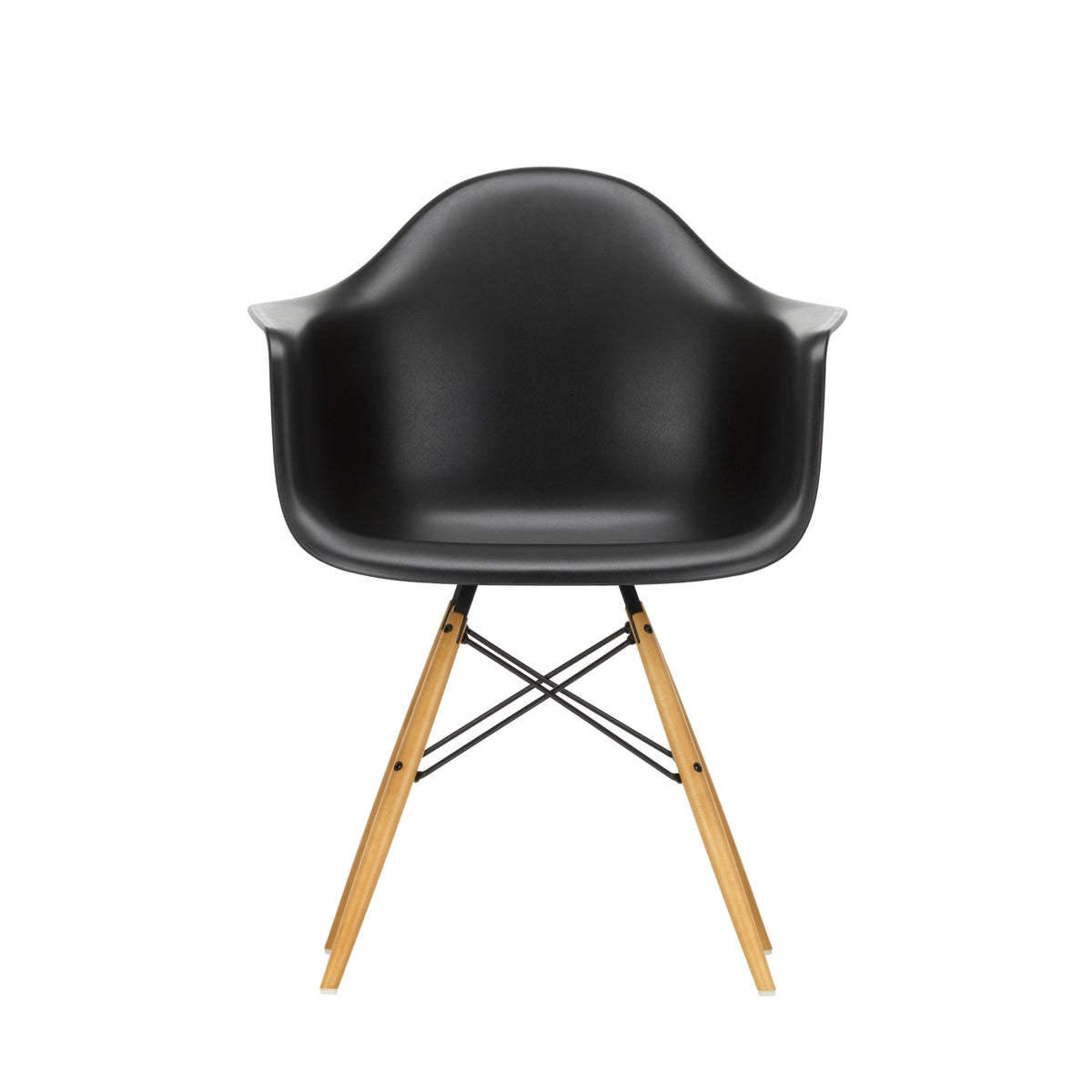 Vitra Eames DAW tuoli musta/vaahtera - Laatukaluste