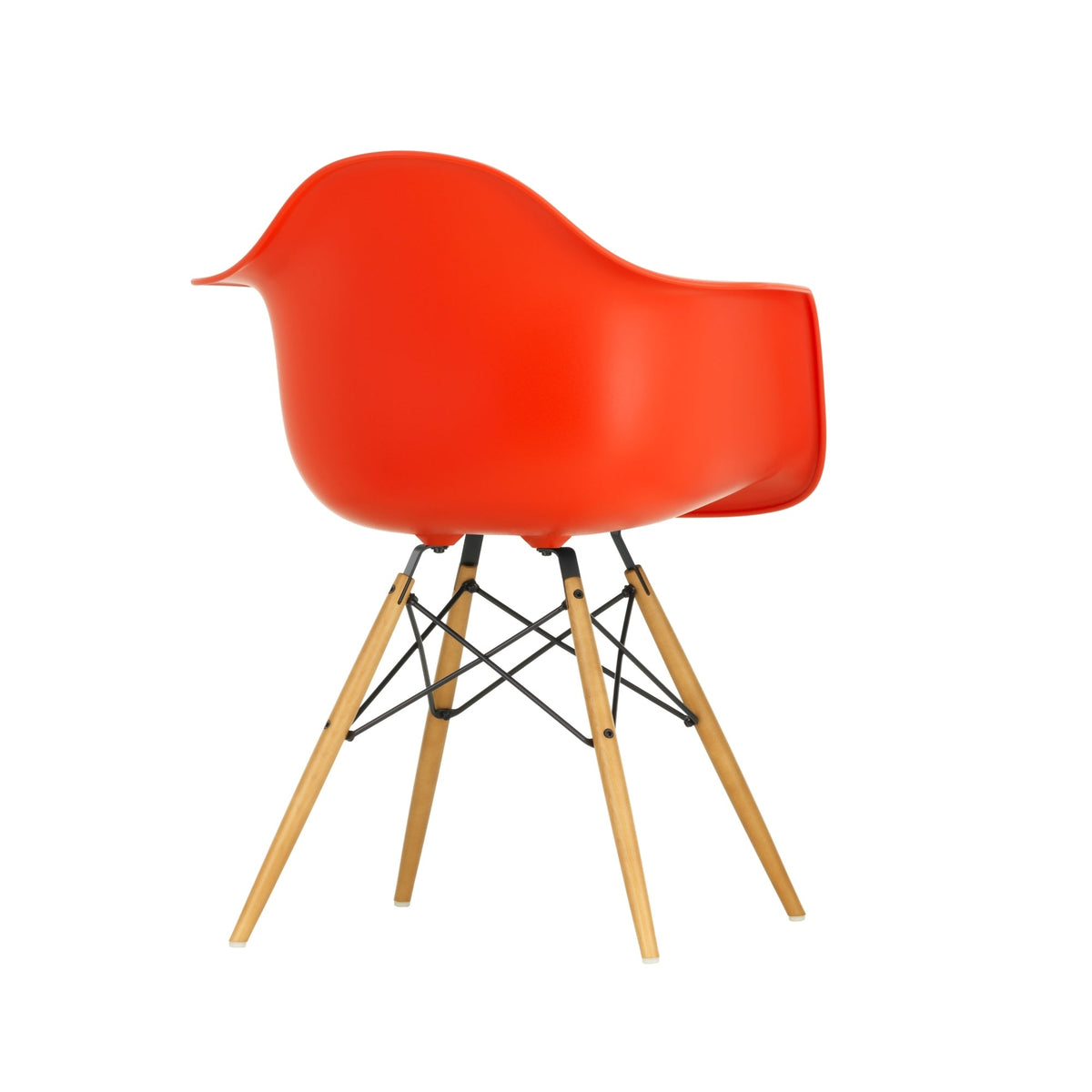 Vitra Eames DAW tuoli punainen/vaahtera - Laatukaluste