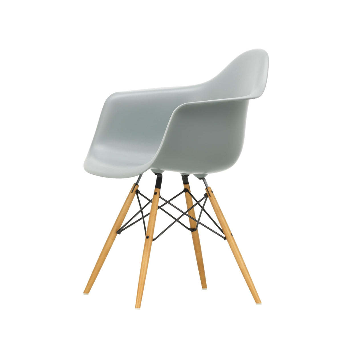 Vitra Eames DAW tuoli vaaleanharmaa/vaahtera - Laatukaluste