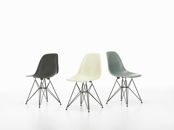 Vitra Eames DSR Fiberglass musta/parchment - Laatukaluste