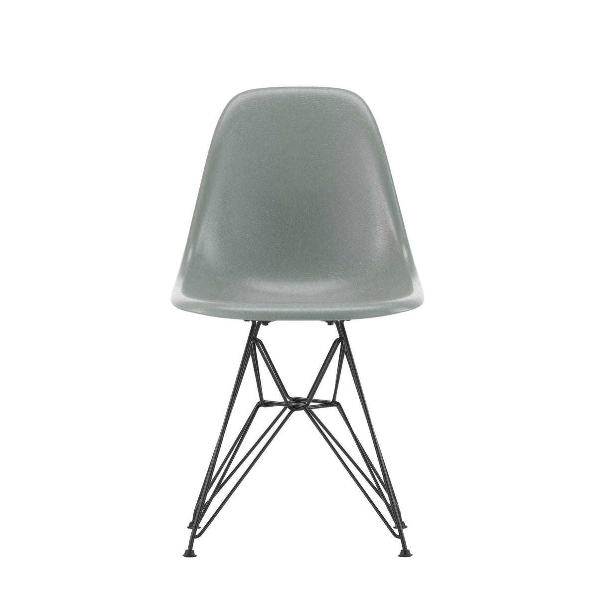 Vitra Eames DSR Fiberglass musta/sea foam green - Laatukaluste