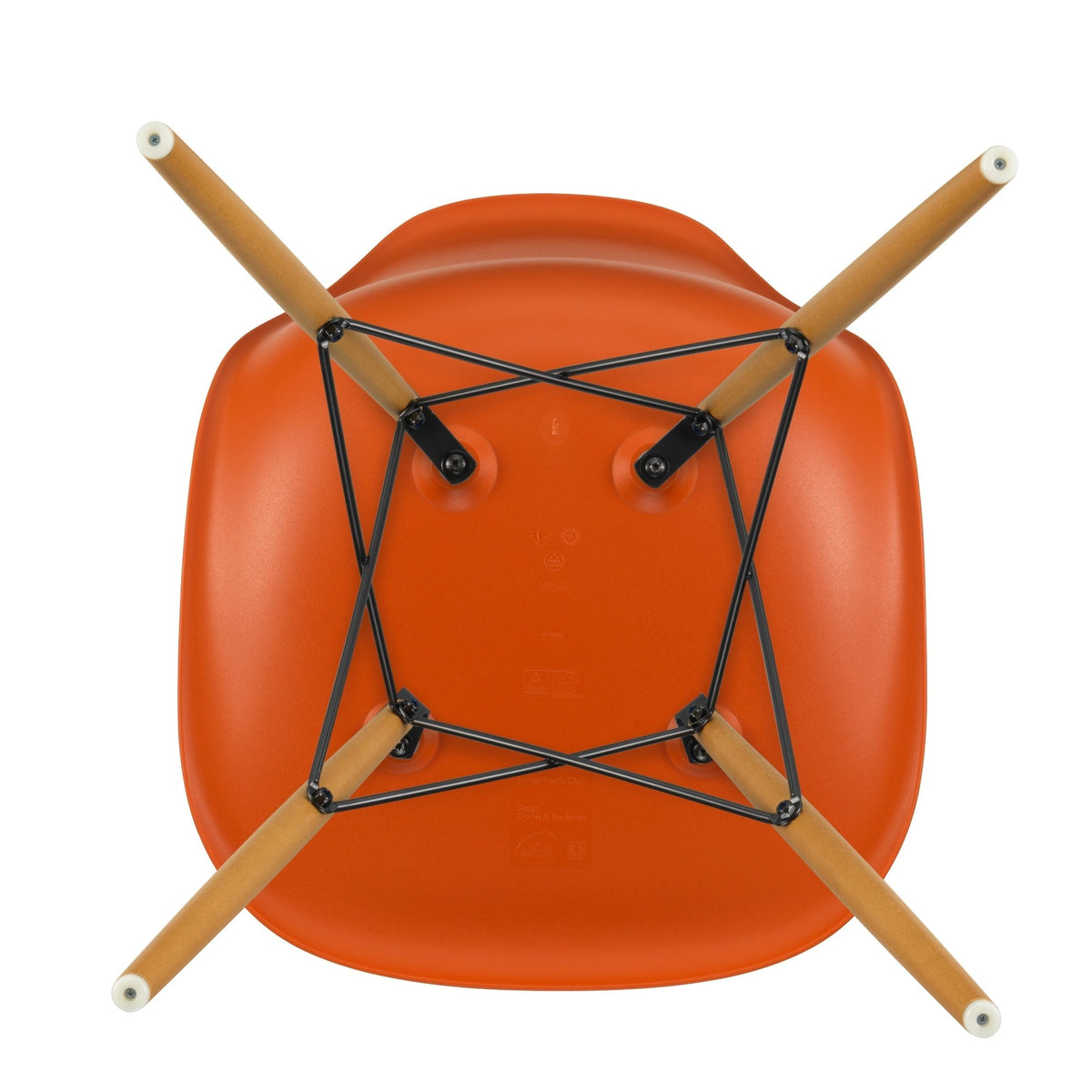 Vitra Eames DSW tuoli oranssi/vaahtera - Laatukaluste