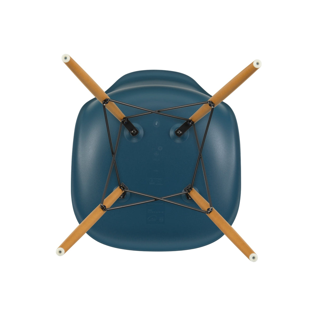 Vitra Eames DSW tuoli sininen/vaahtera - Laatukaluste