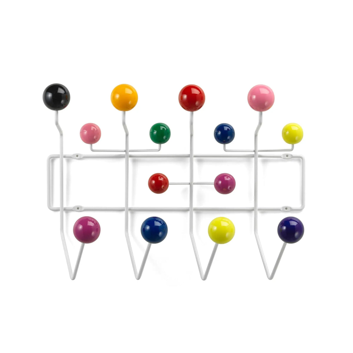 Vitra Eames Hang It All naulakko monisävyinen Vitra