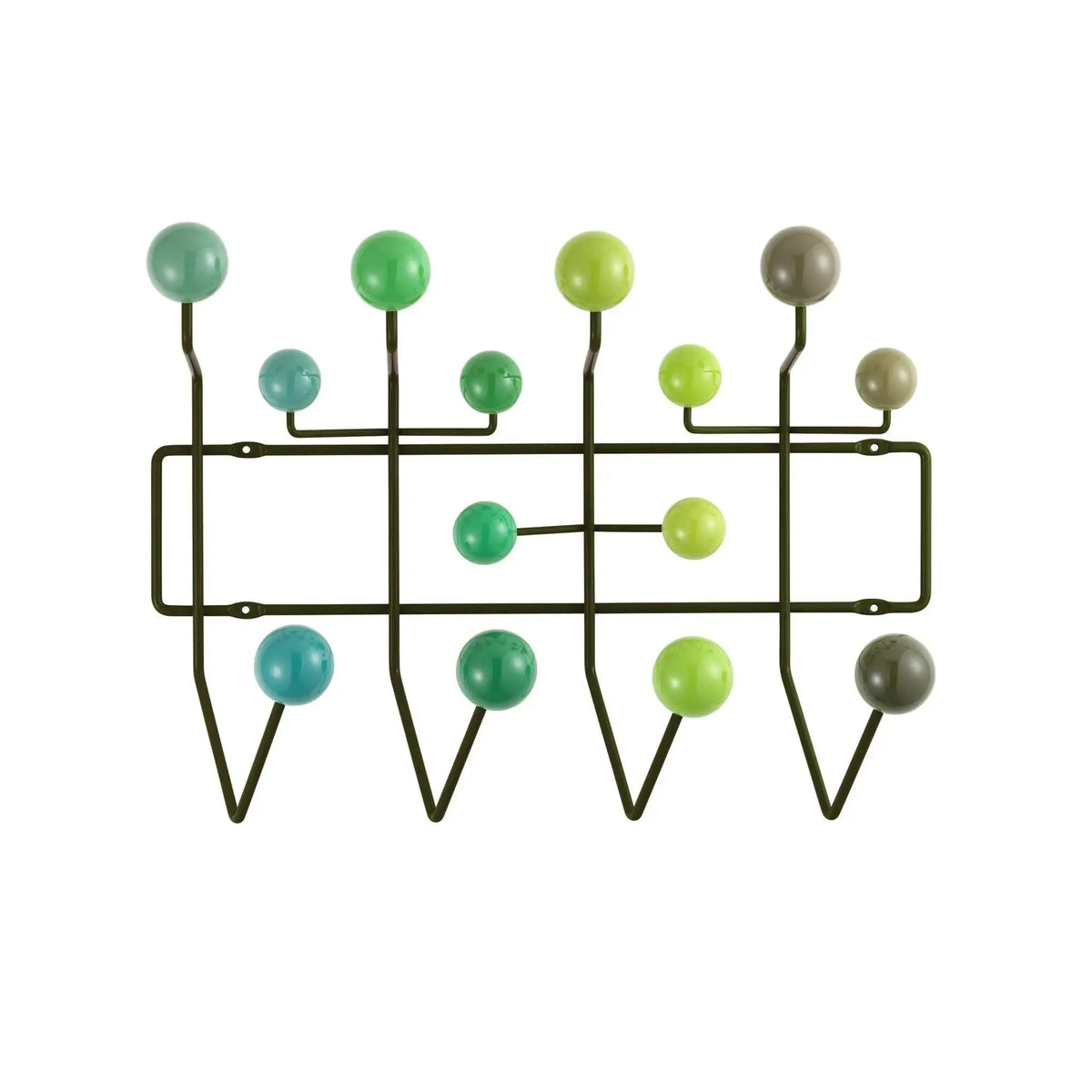 Vitra Eames Hang It All naulakko vihreä Vitra