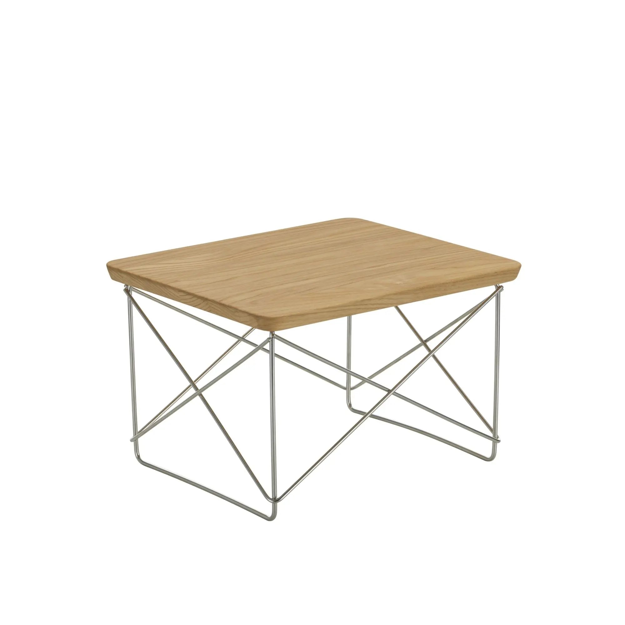 Vitra Eames LTR Occasional pöytä kastanja/ruostumaton teräs Vitra