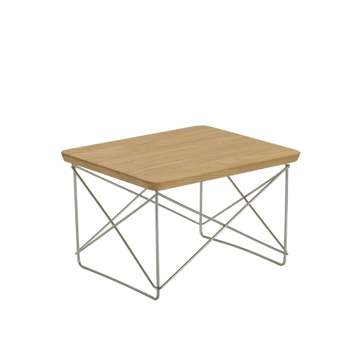 Vitra Eames LTR Occasional pöytä kastanja/ruostumaton teräs Vitra