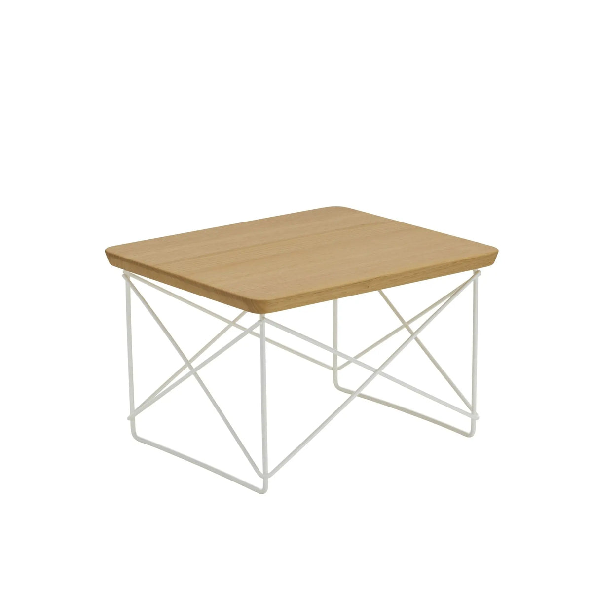 Vitra Eames LTR Occasional pöytä kastanja/valkoinen Vitra
