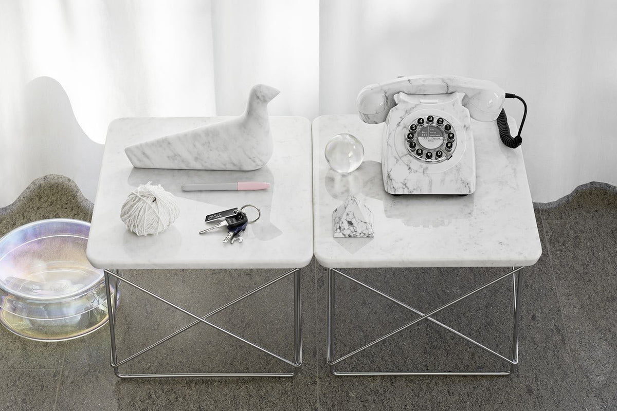 Vitra Eames LTR Occasional pöytä marmori/kromi - Laatukaluste