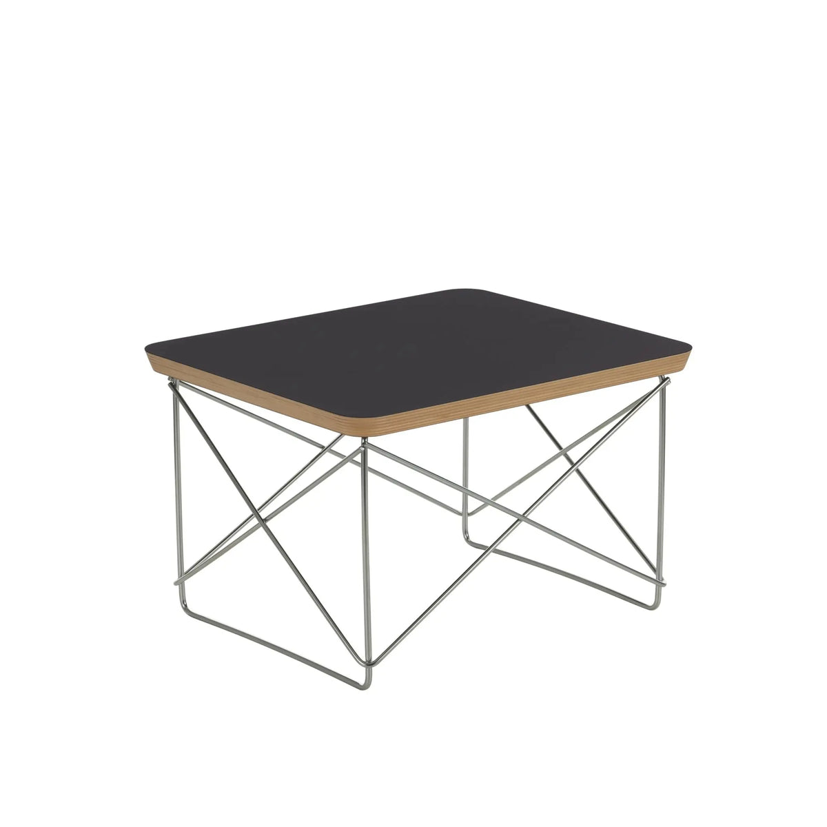 Vitra Eames LTR Occasional pöytä musta/ruostumaton teräs Vitra