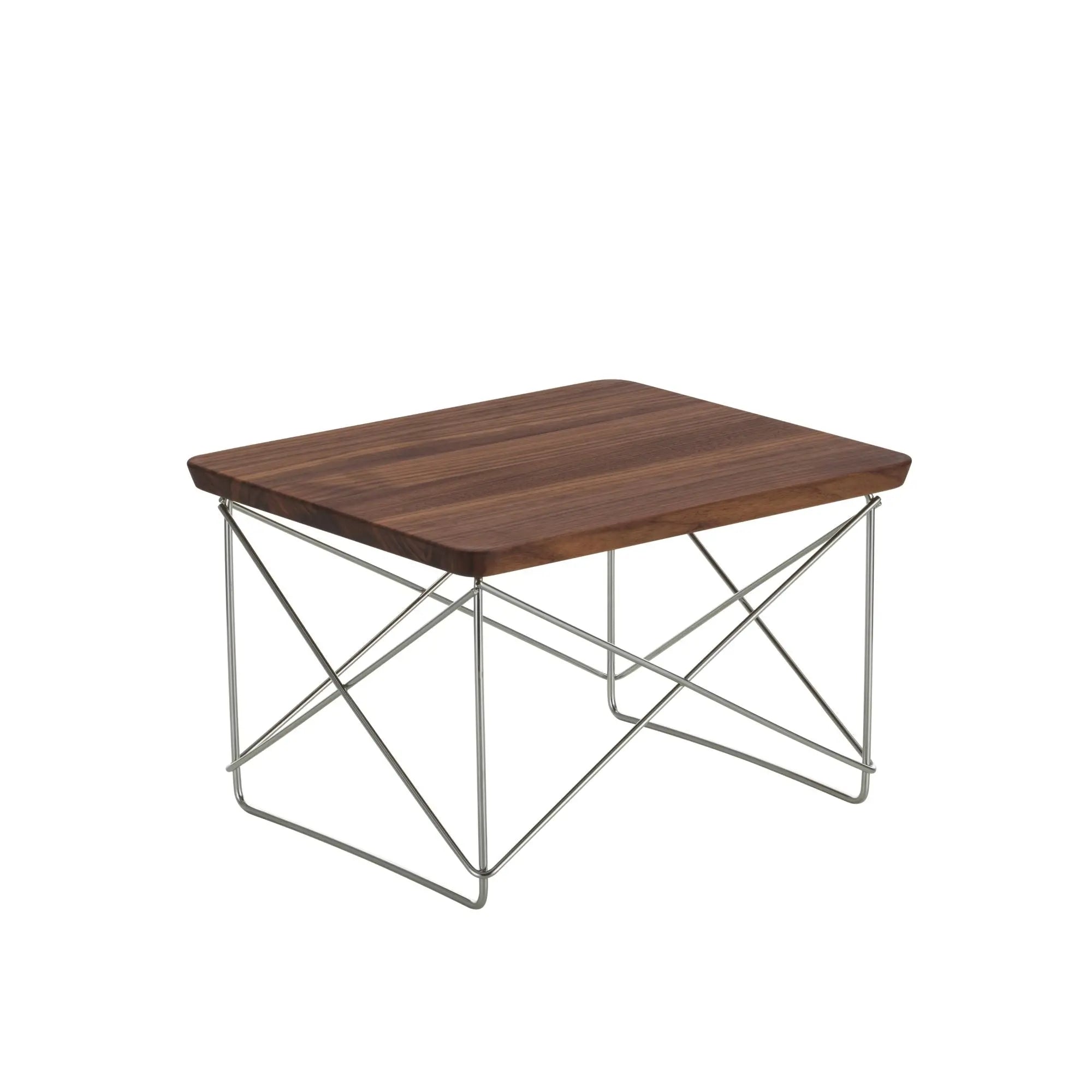 Vitra Eames LTR Occasional pöytä pähkinä/ruostumaton teräs Vitra