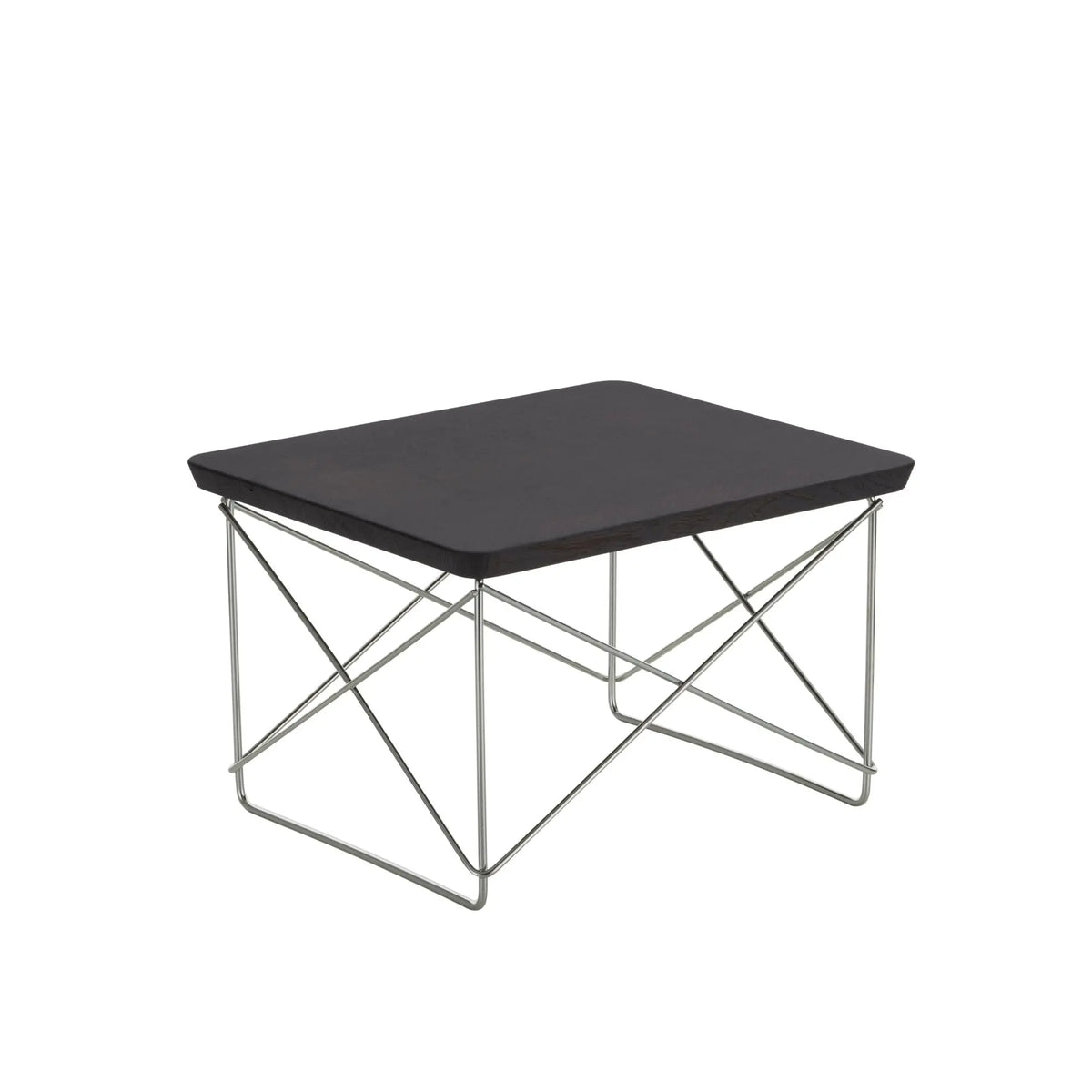 Vitra Eames LTR Occasional pöytä tumma tammi/ruostumaton teräs Vitra
