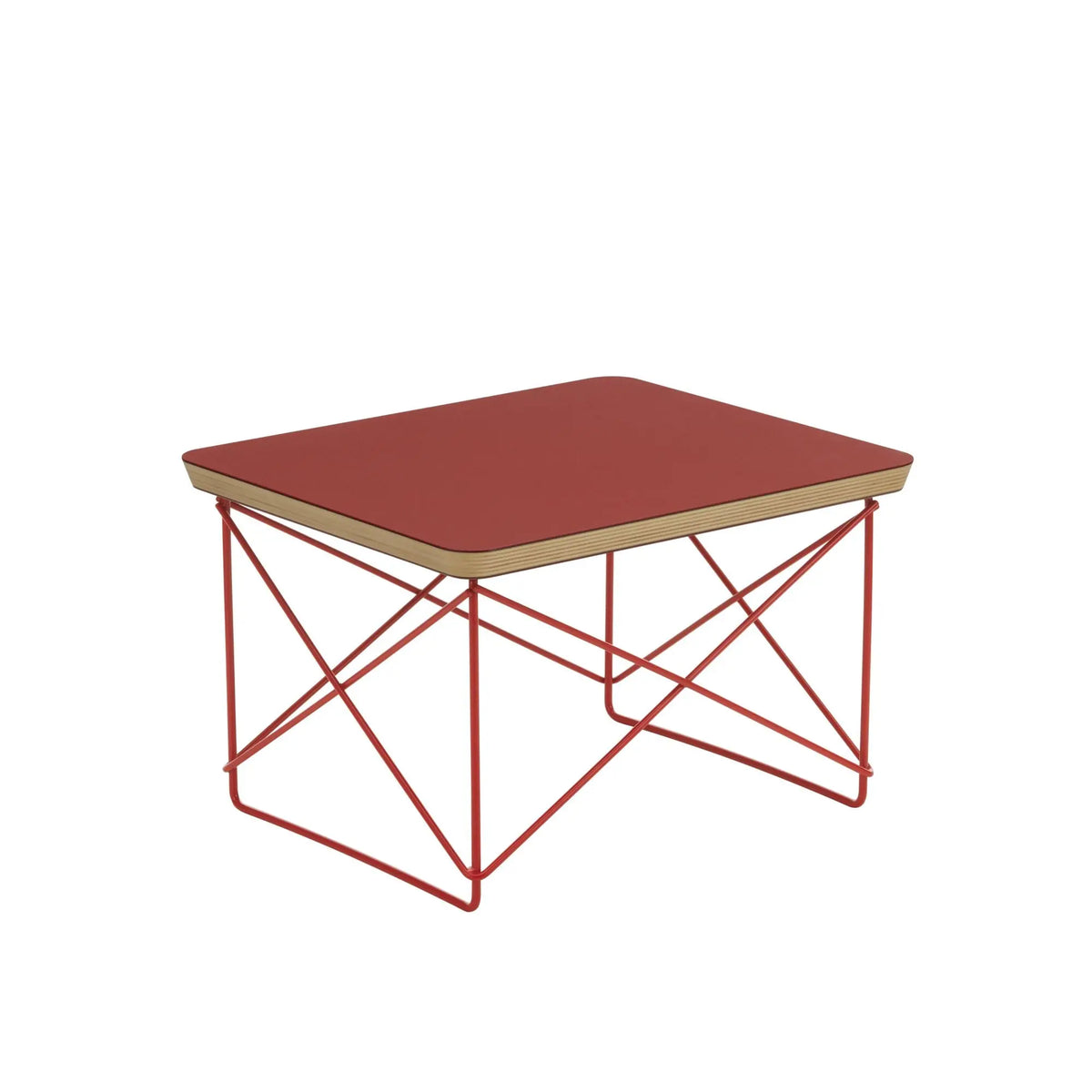 Vitra Eames LTR Occasional pöytä tumma tiilenpunainen Vitra