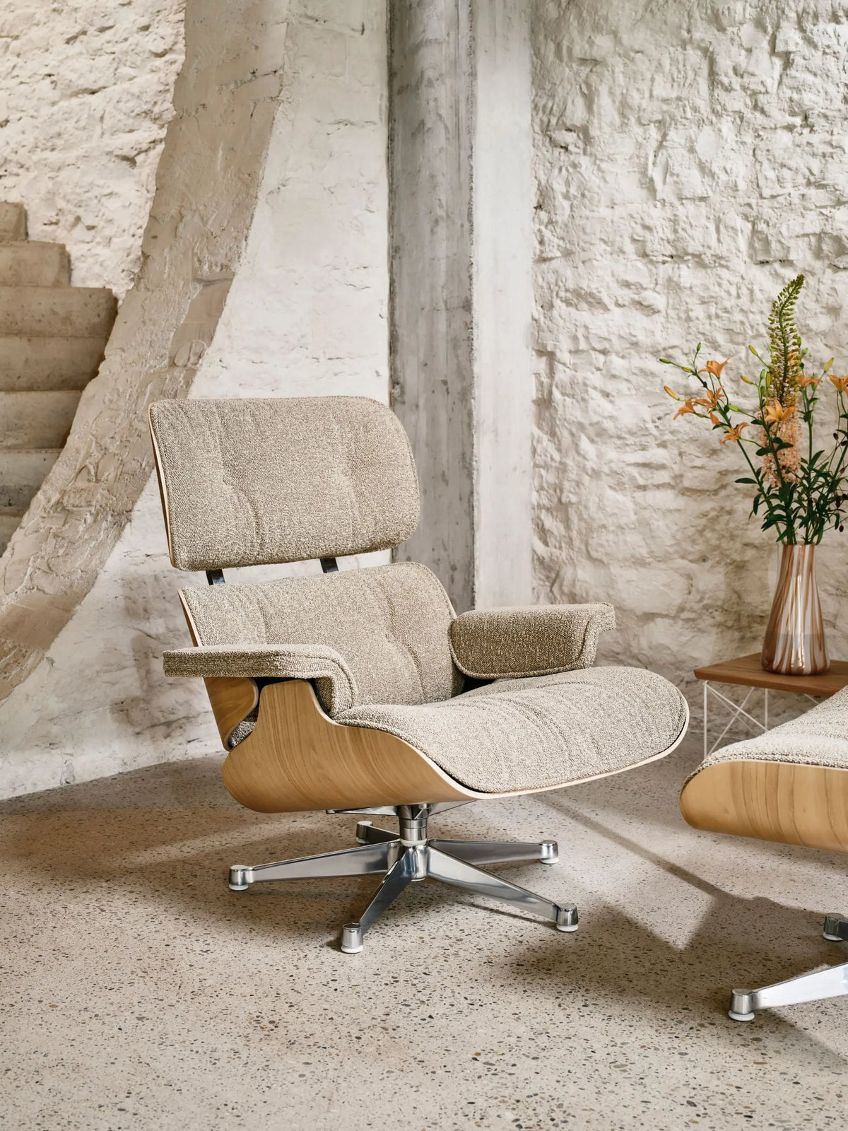 Vitra Eames Lounge Chair kastanja/Nubia 02 Vitra