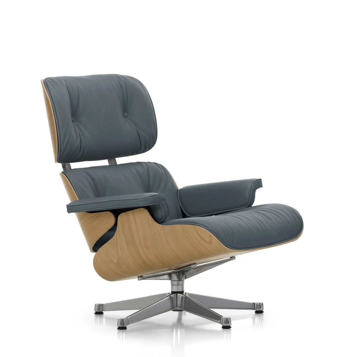 Vitra Eames Lounge Chair kastanja/Smoke Blue 60 Vitra