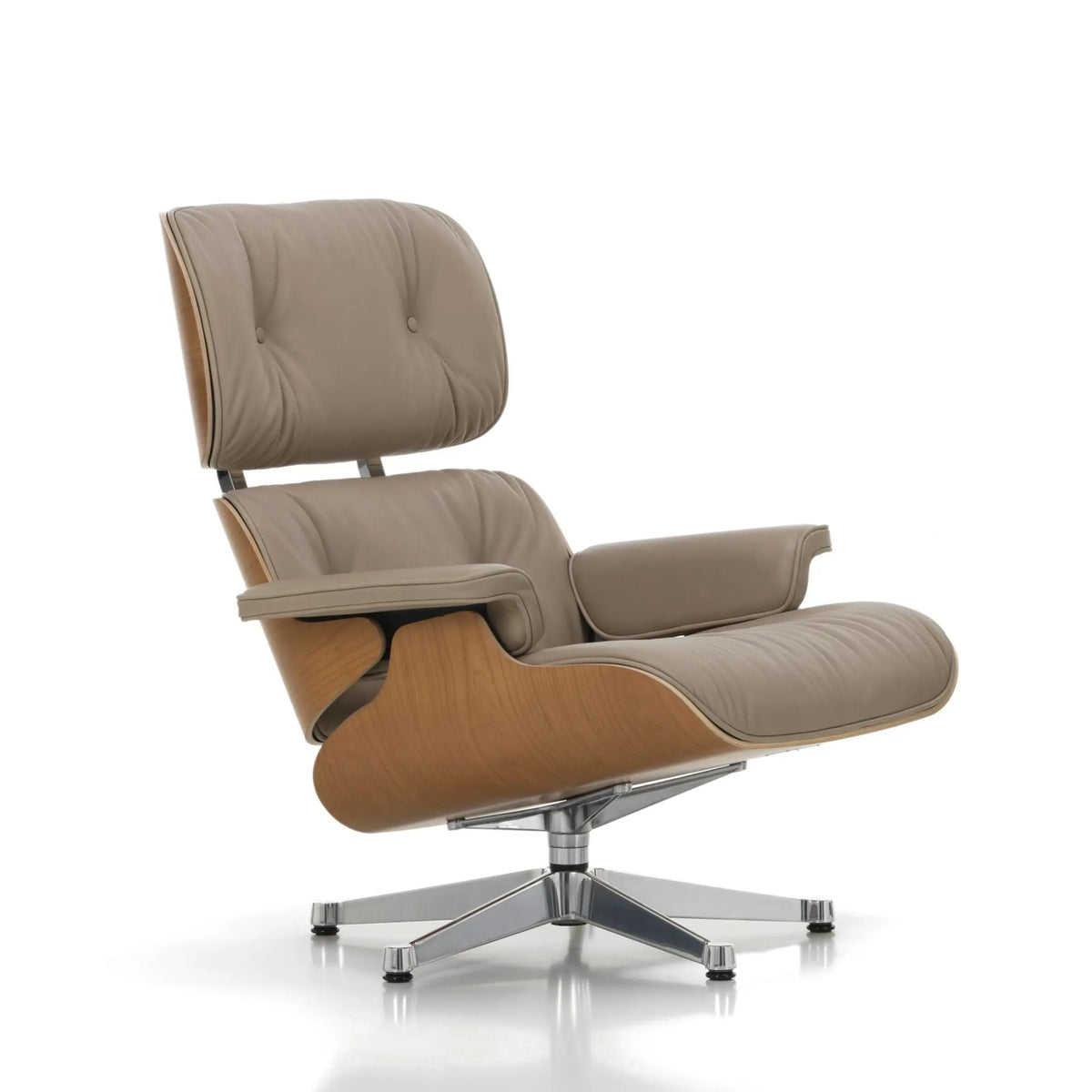 Vitra Eames Lounge Chair kirsikka/hiekka nahka Vitra