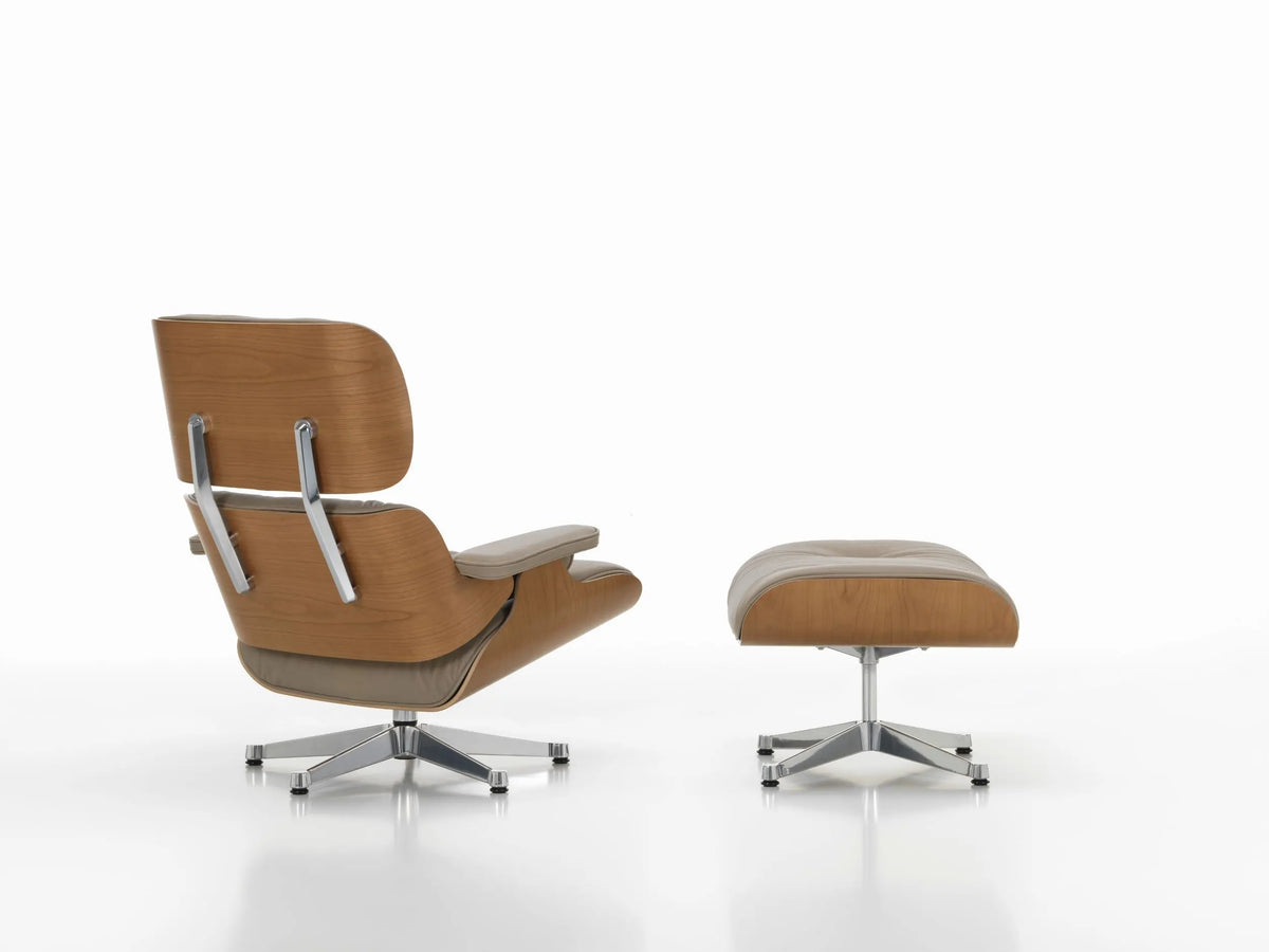 Vitra Eames Lounge Chair kirsikka/hiekka nahka Vitra