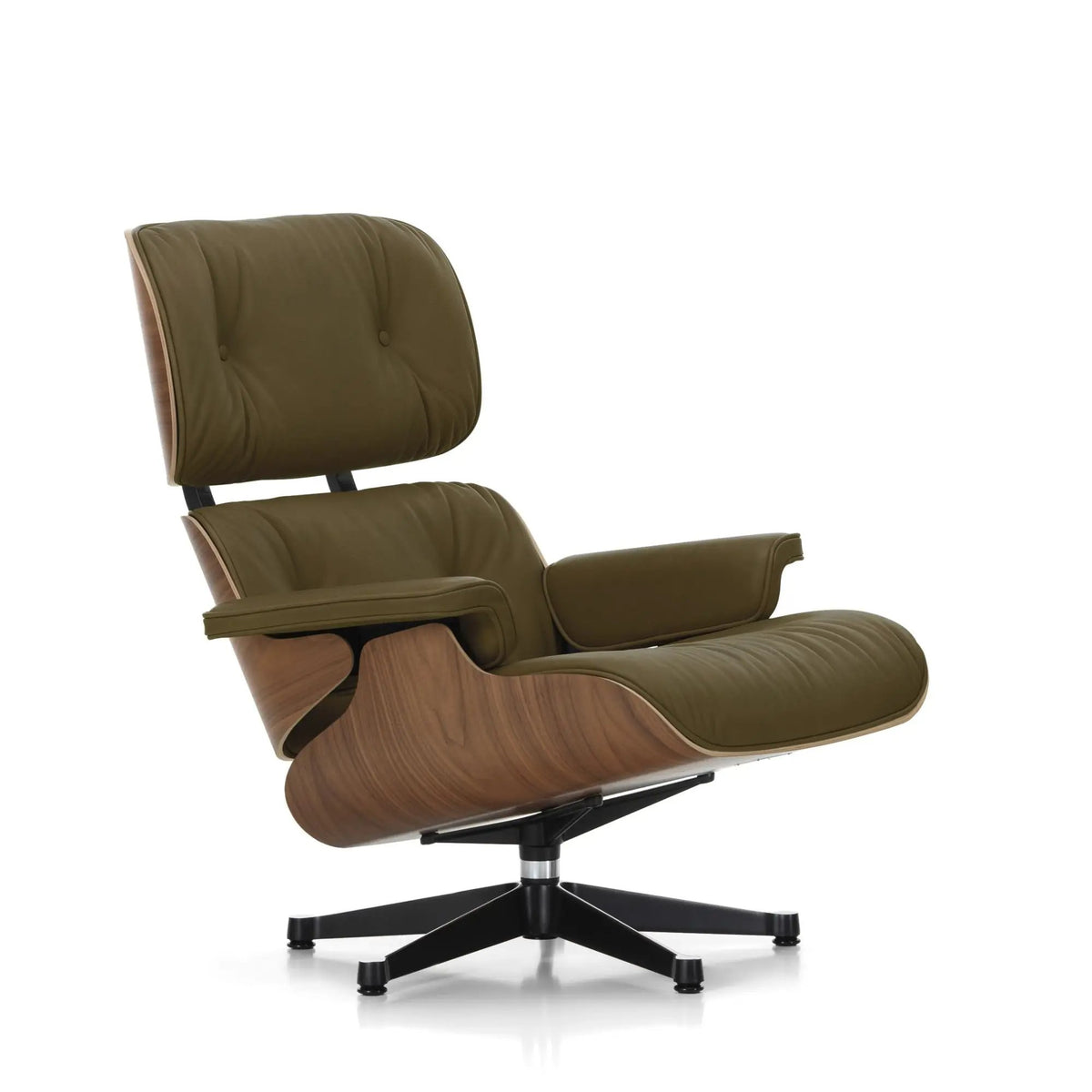 Vitra Eames Lounge Chair pähkinä/Khaki 58 Vitra