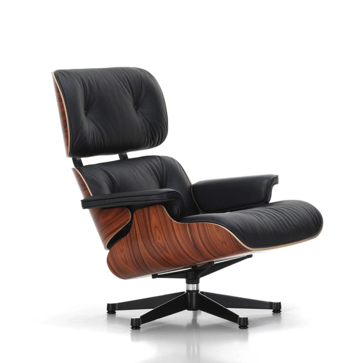 Vitra Eames Lounge Chair palisanteri/musta nahka Vitra