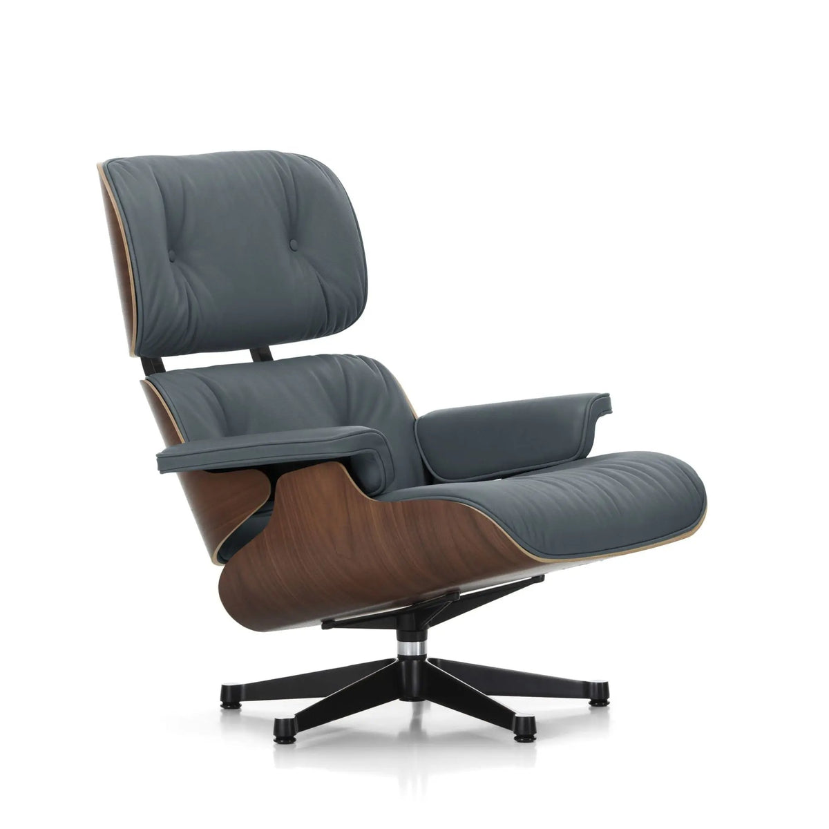 Vitra Eames Lounge Chair tumma pähkinä/Smoke Blue 60 Vitra