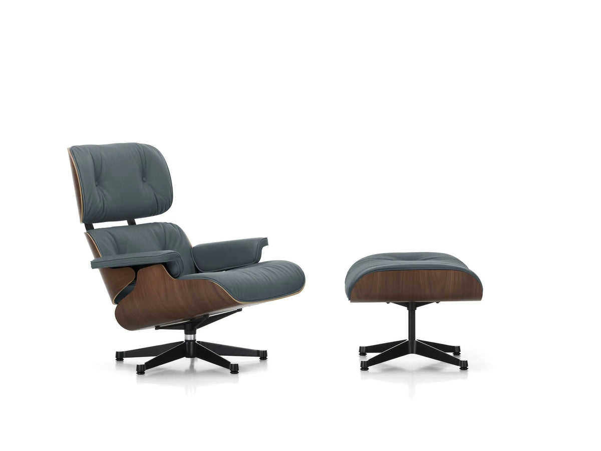 Vitra Eames Lounge Chair tumma pähkinä/Smoke Blue 60 Vitra