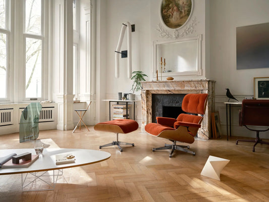Vitra Eames Lounge Ottoman rahi kirsikka/Calma 07 Vitra