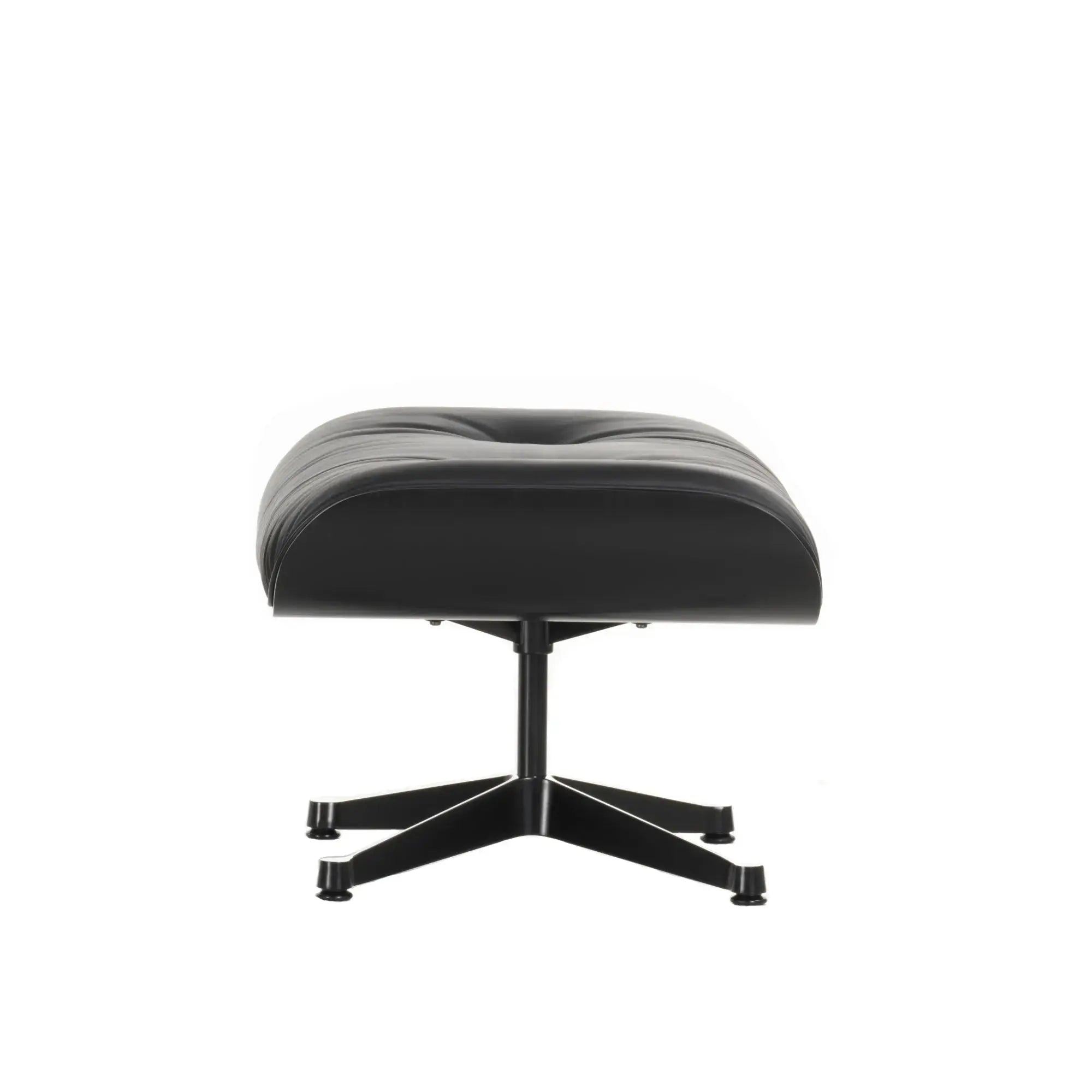 Vitra Eames Lounge Ottoman rahi musta saarni/musta nahka Vitra