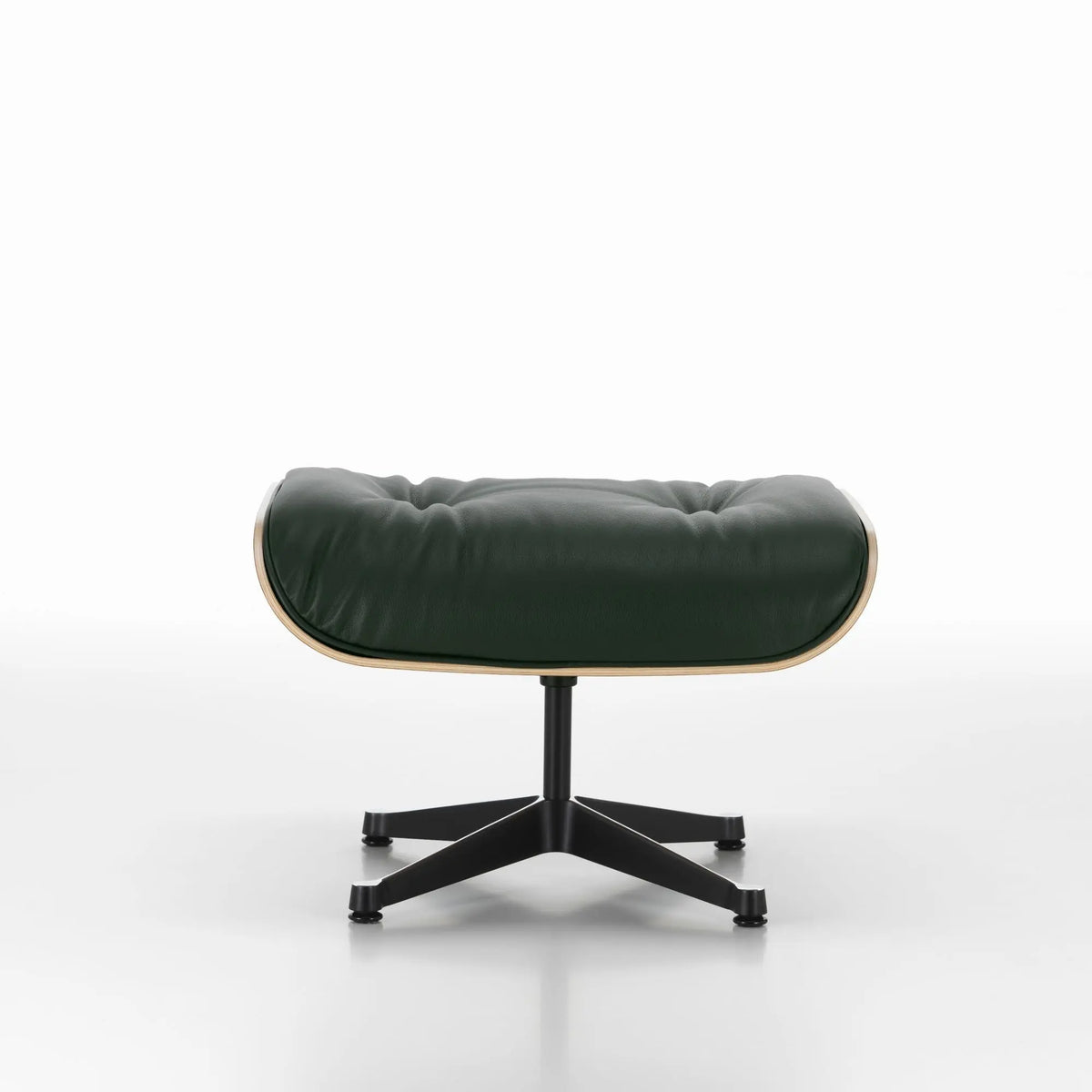 Vitra Eames Lounge Ottoman rahi pähkinä/vihreä nahka Vitra