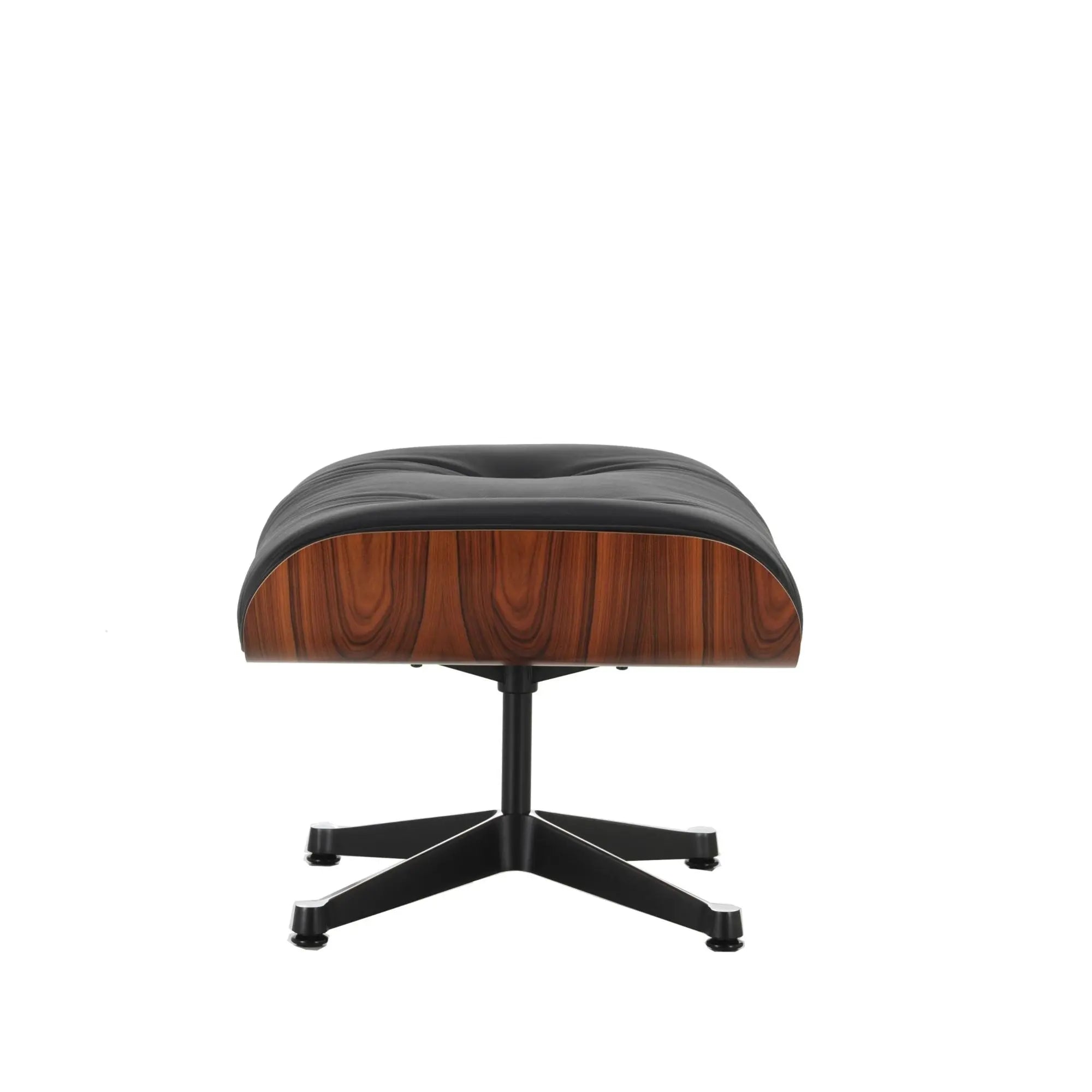 Vitra Eames Lounge Ottoman rahi palisanteri/musta nahka Vitra