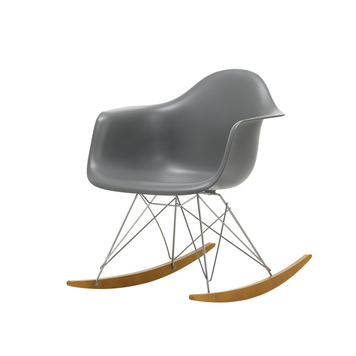 Vitra Eames RAR keinutuoli graniitinharmaa/vaahtera - Laatukaluste