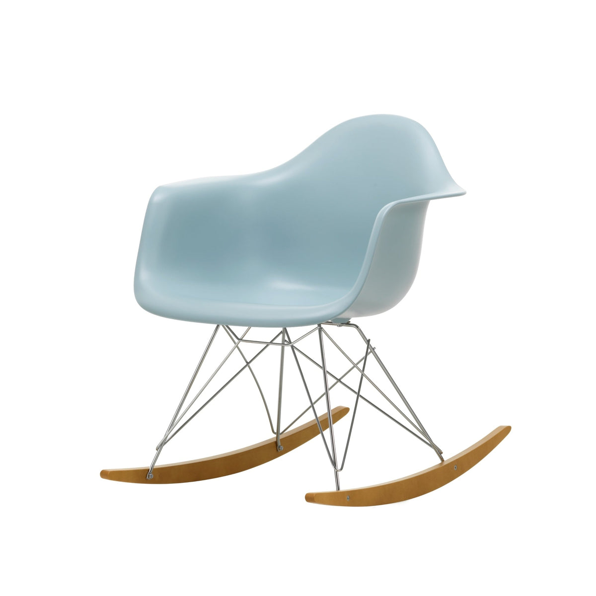 Vitra Eames RAR keinutuoli jäänharmaa/vaahtera - Laatukaluste