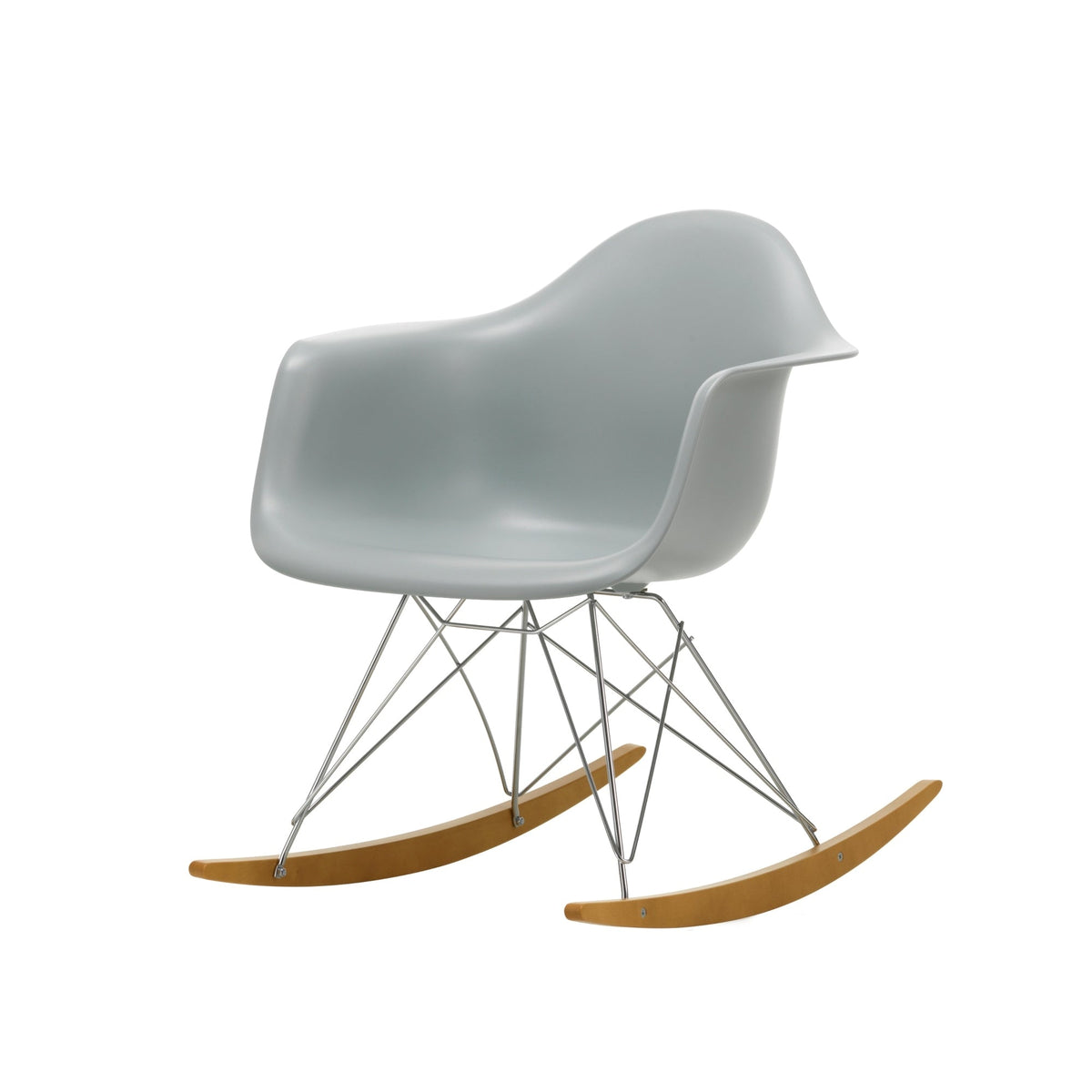 Vitra Eames RAR keinutuoli vaaleanharmaa/vaahtera - Laatukaluste