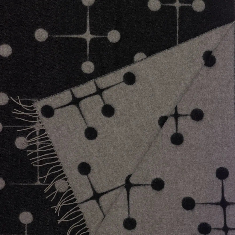 Vitra Eames Wool villahuopa musta/harmaa - Laatukaluste
