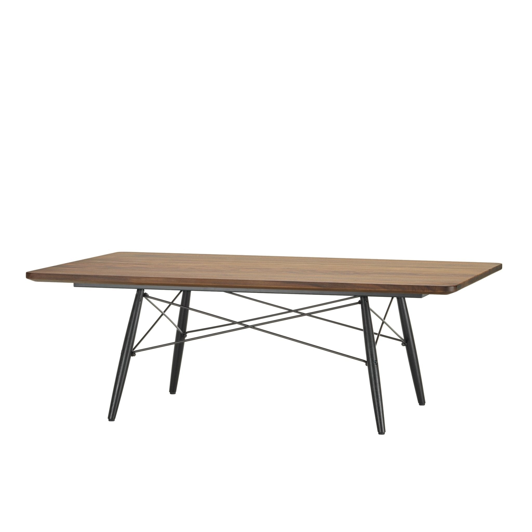 Vitra Eames sohvapöytä 114x76 musta/pähkinä - Laatukaluste