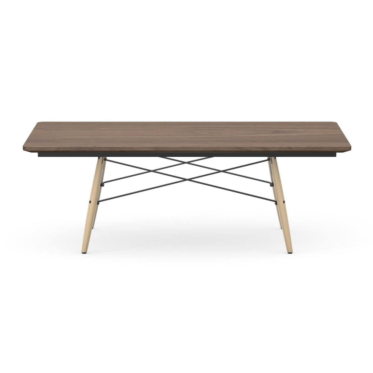 Vitra Eames sohvapöytä 114x76 saarni/pähkinä - Laatukaluste