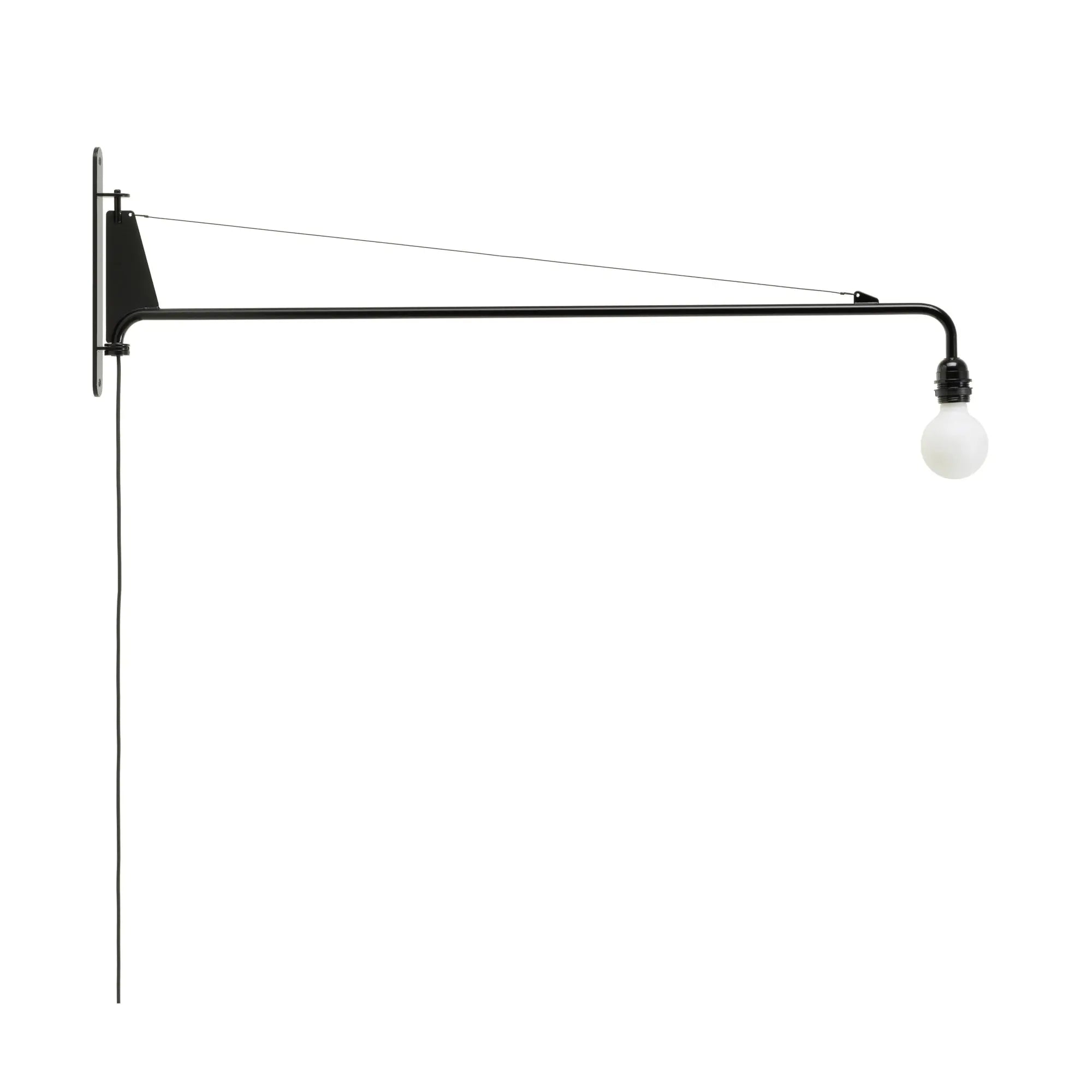 Vitra Petite Potence seinävalaisin deep black - Laatukaluste