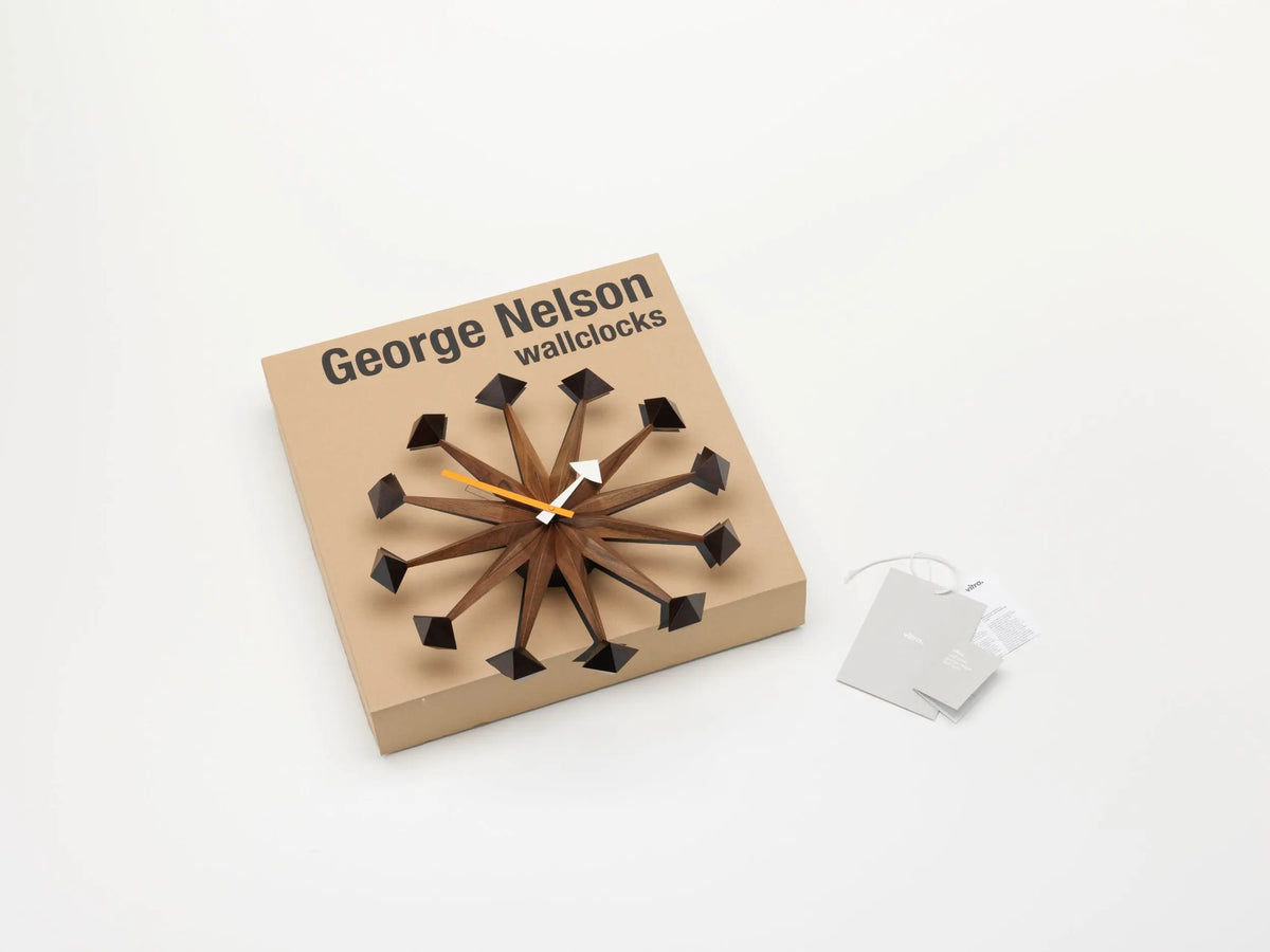 Vitra Polygon seinäkello pähkinä Vitra