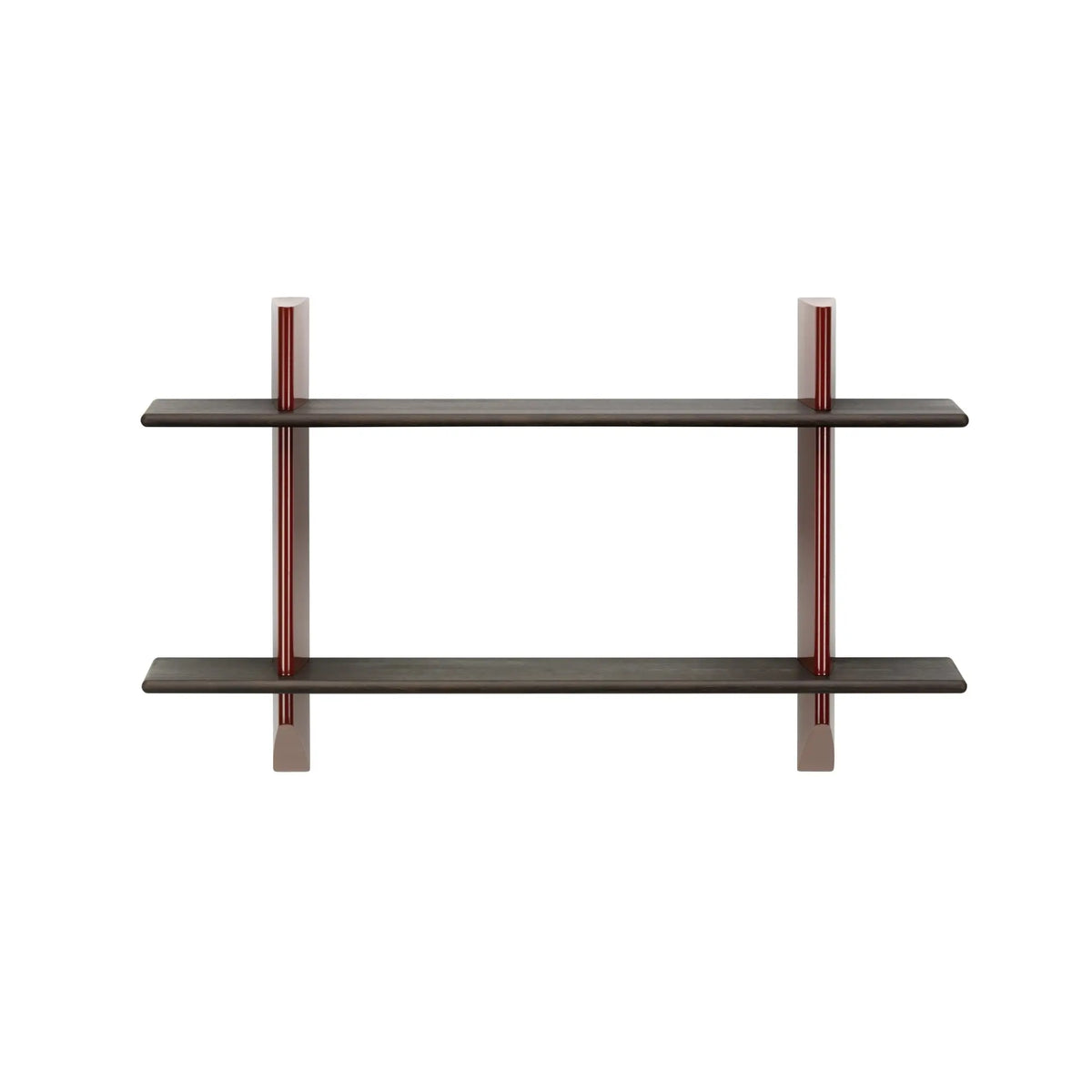 Vitra Rayonnage Mural hylly tumma tammi/japanese red - Laatukaluste