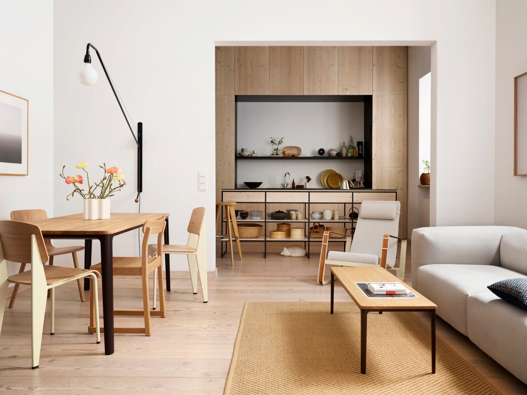 Vitra Standard tuoli tammi/blanc colombe - Laatukaluste