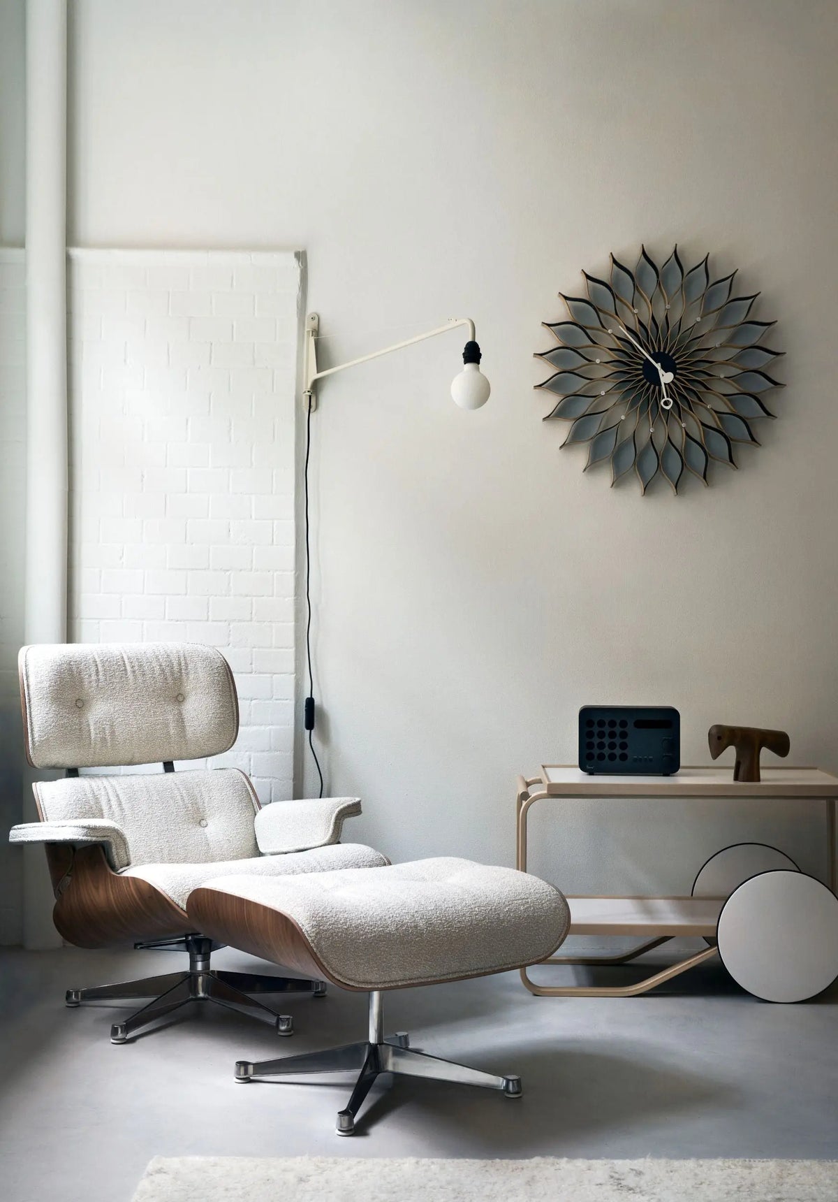 Vitra Sunflower seinäkello koivu Vitra