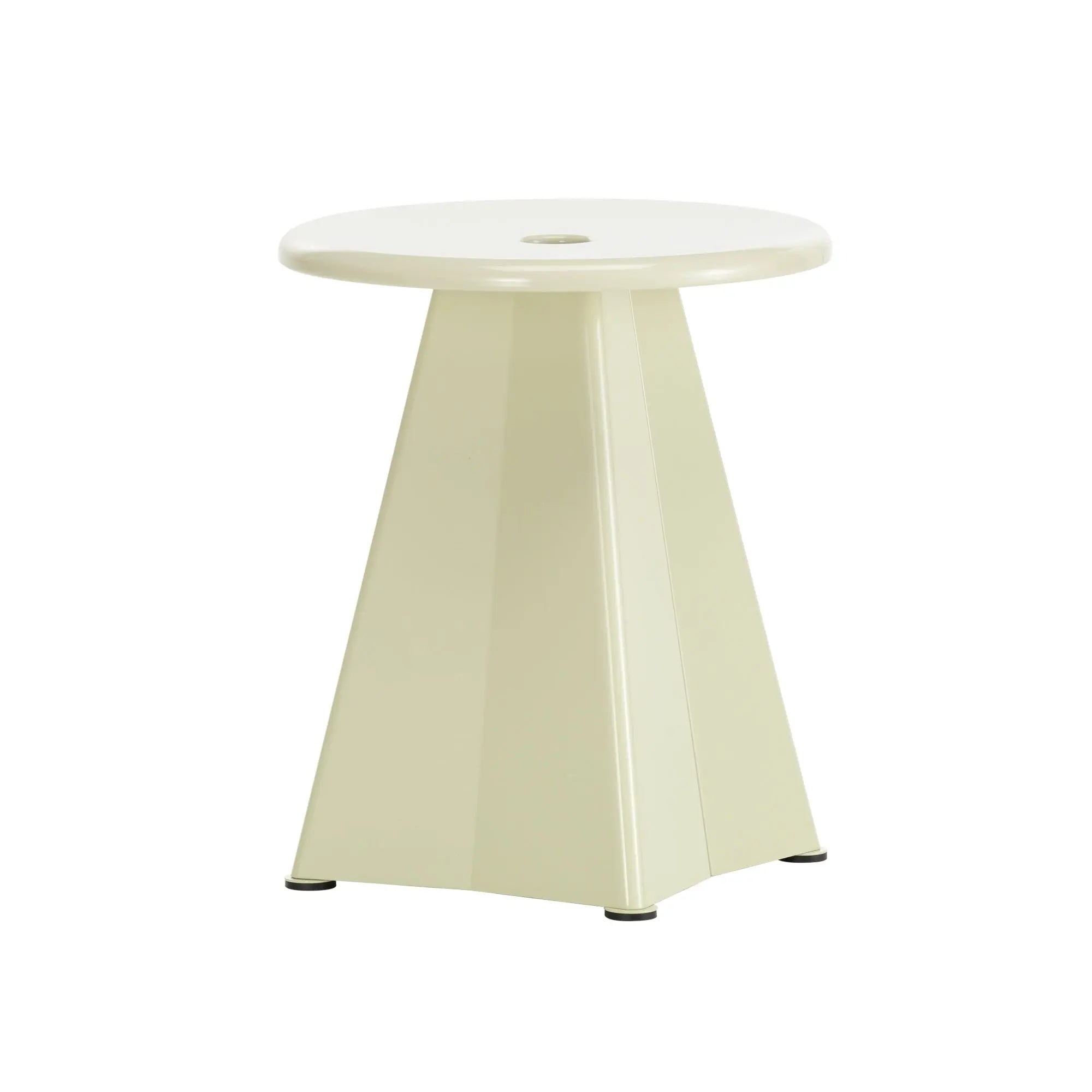 Vitra Tabouret Métallique jakkara blanc colombe - Laatukaluste