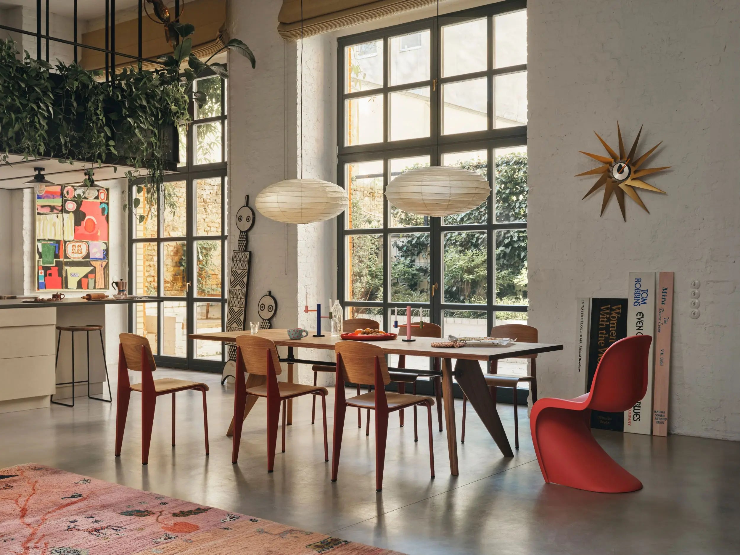 Vitra Turbine seinäkello messinki Vitra