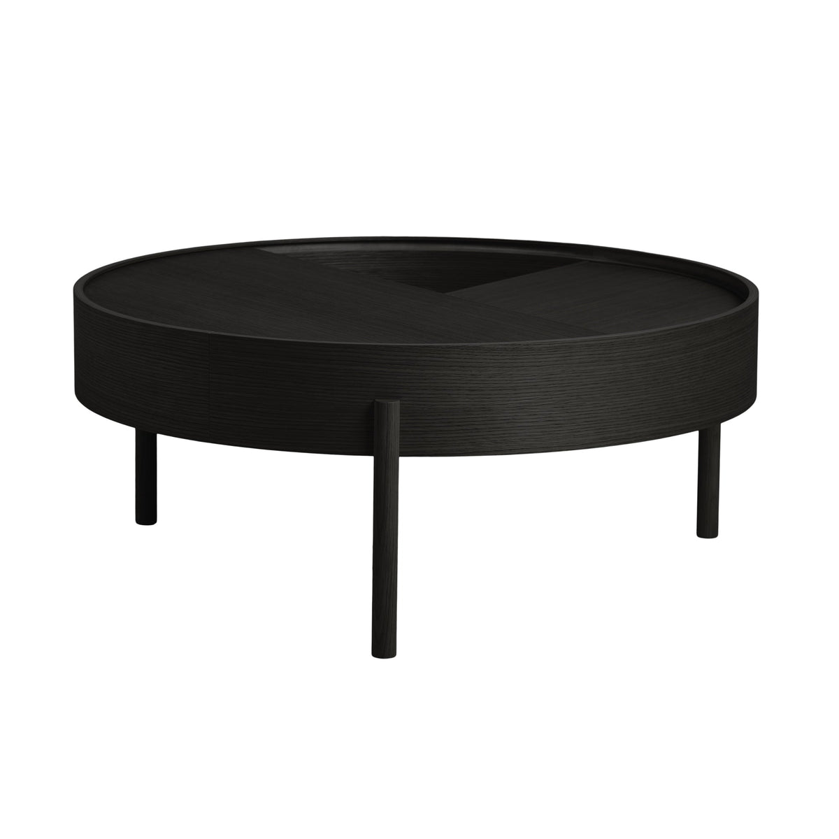 WOUD Arc sohvapöytä 89cm musta - Laatukaluste