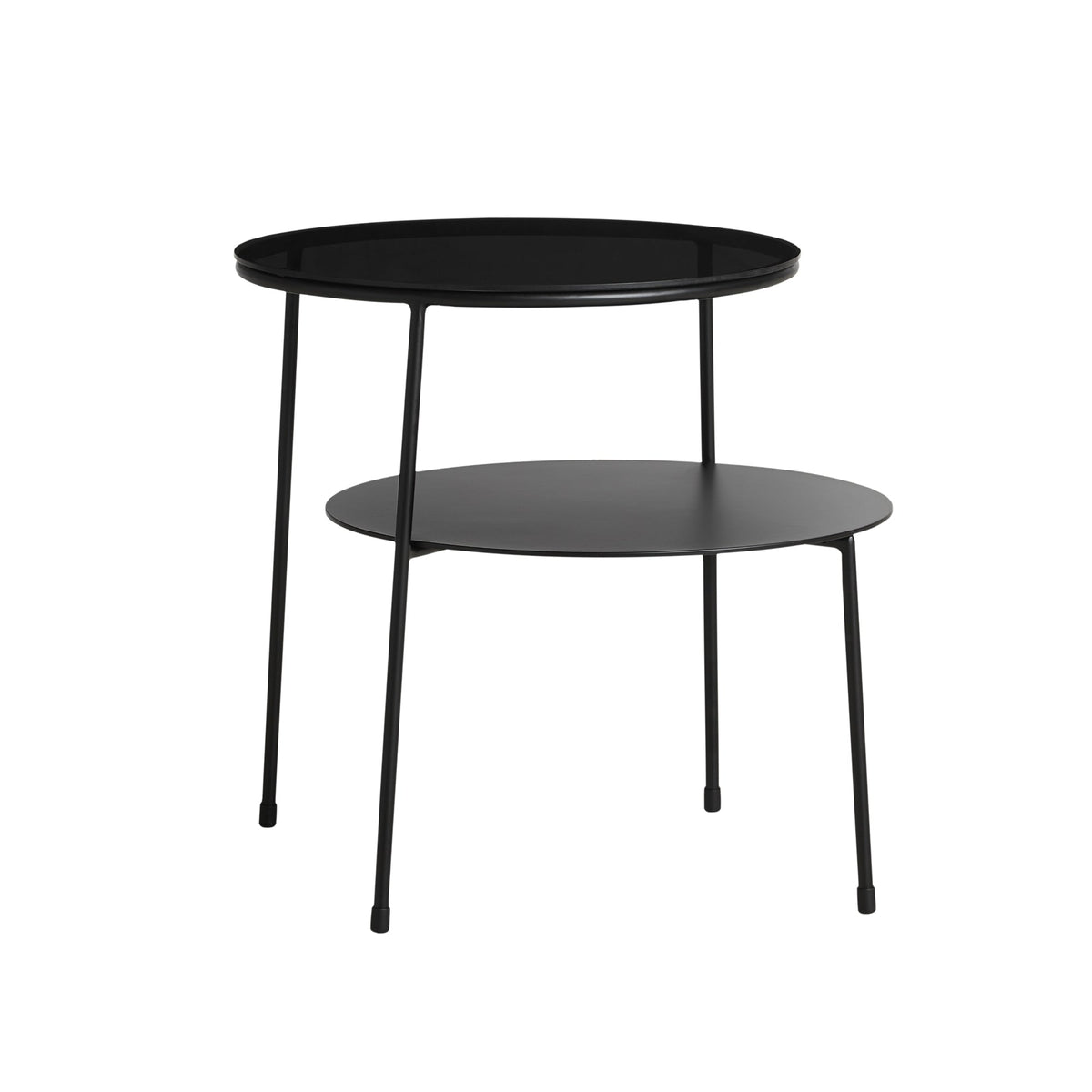 WOUD Duo sivupöytä musta - Laatukaluste