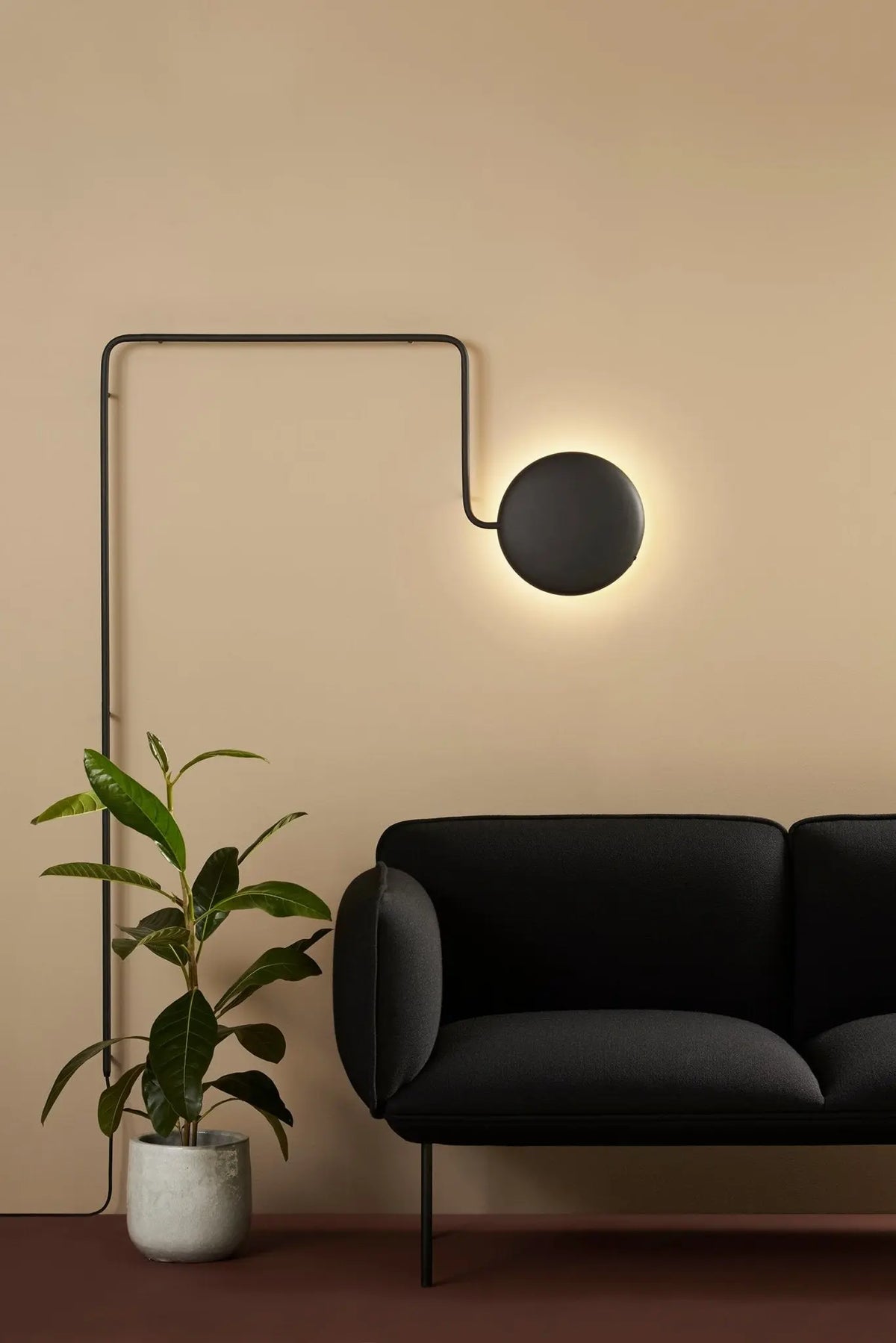 WOUD Mercury seinävalaisin musta - Laatukaluste