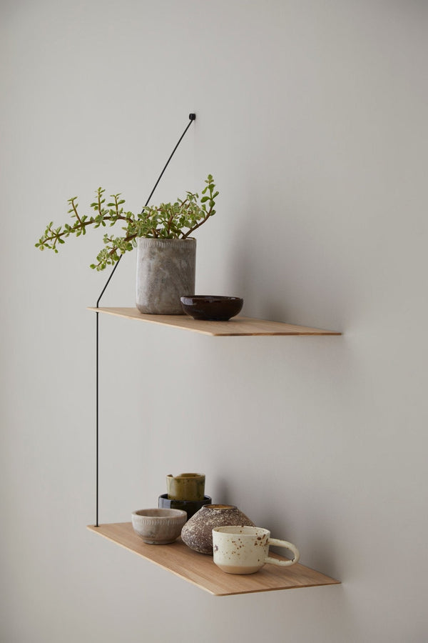 WOUD Stedge hylly 80cm valkolakattu tammi - Laatukaluste