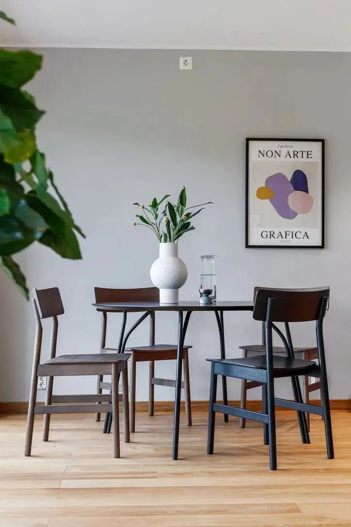 WOUD Tree pöytä Ø90 musta WOUD